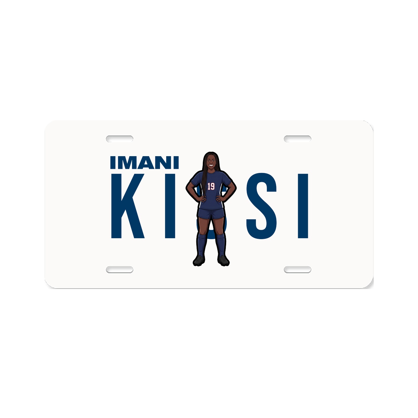 License Plate — Player Name in Classic