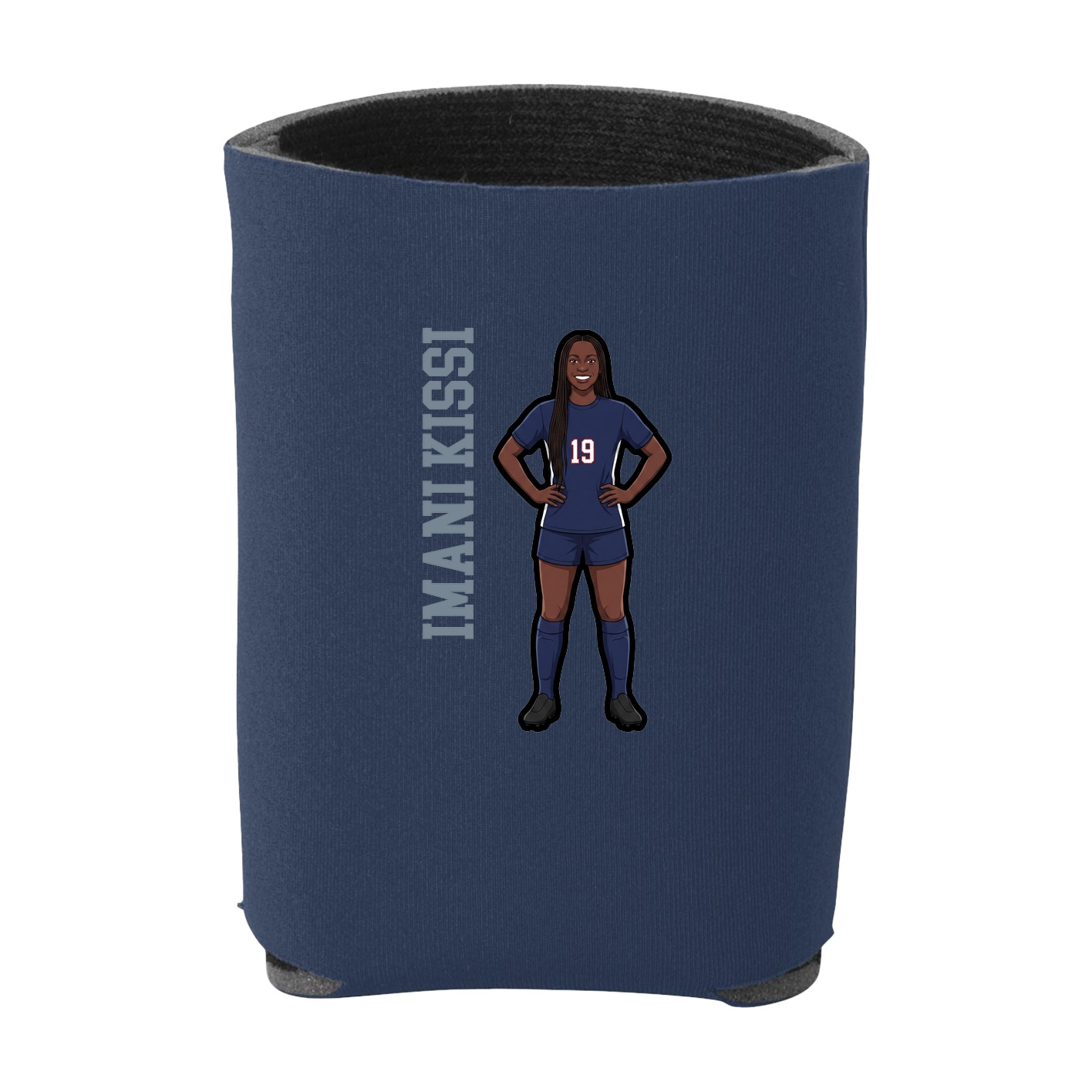 Can Holder — Name Vertical in Navy