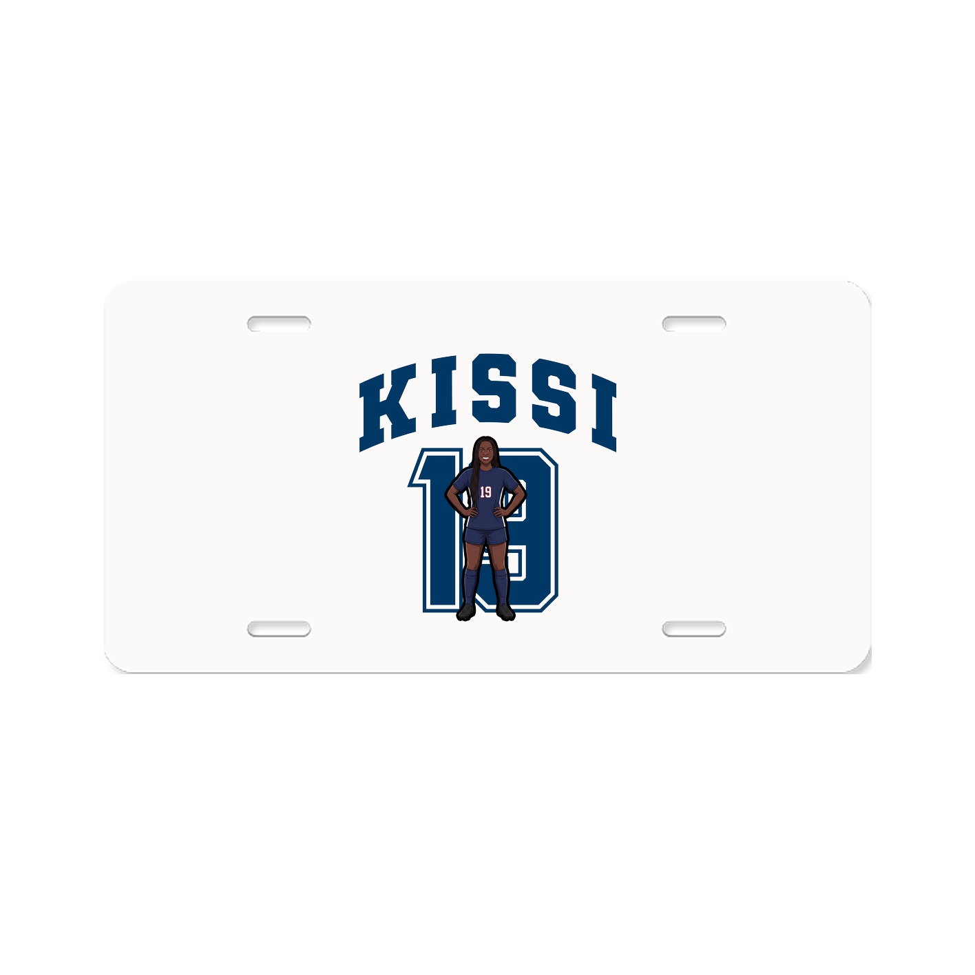 License Plate — Number in Classic