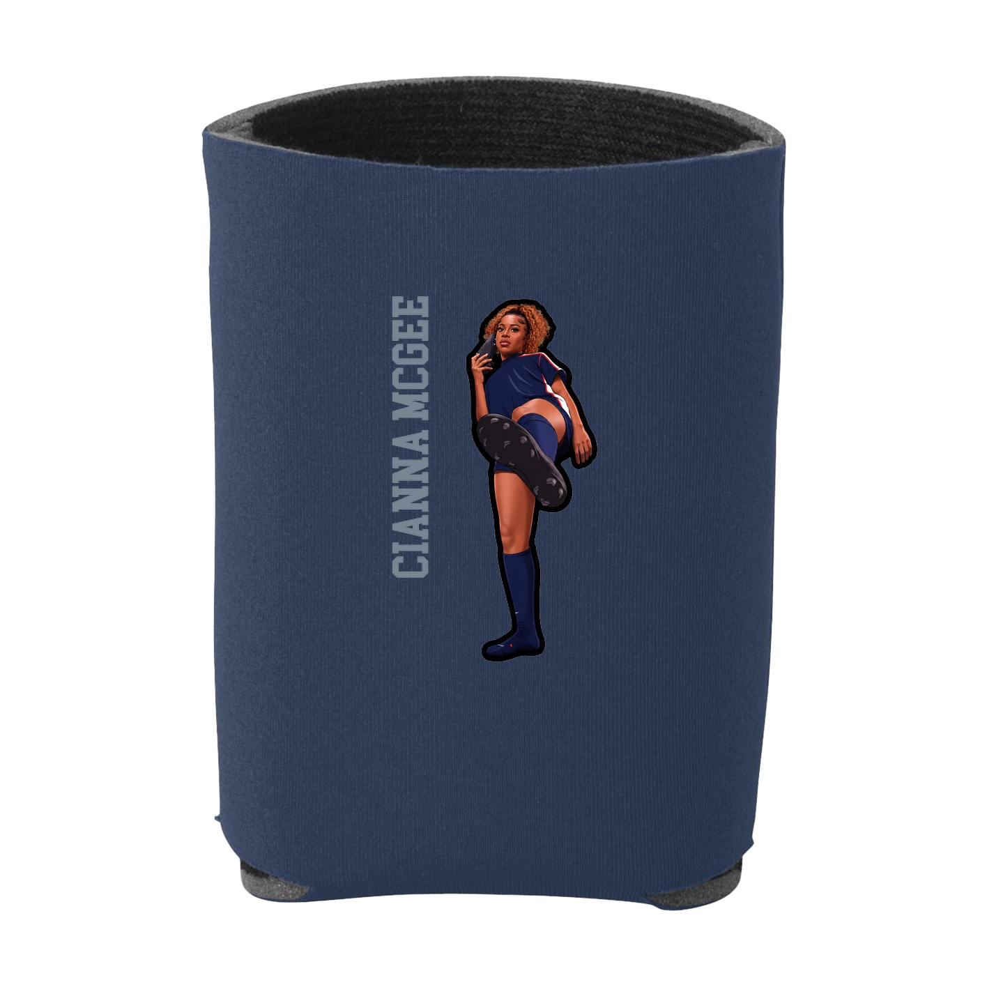 Can Holder — Name Vertical in Navy