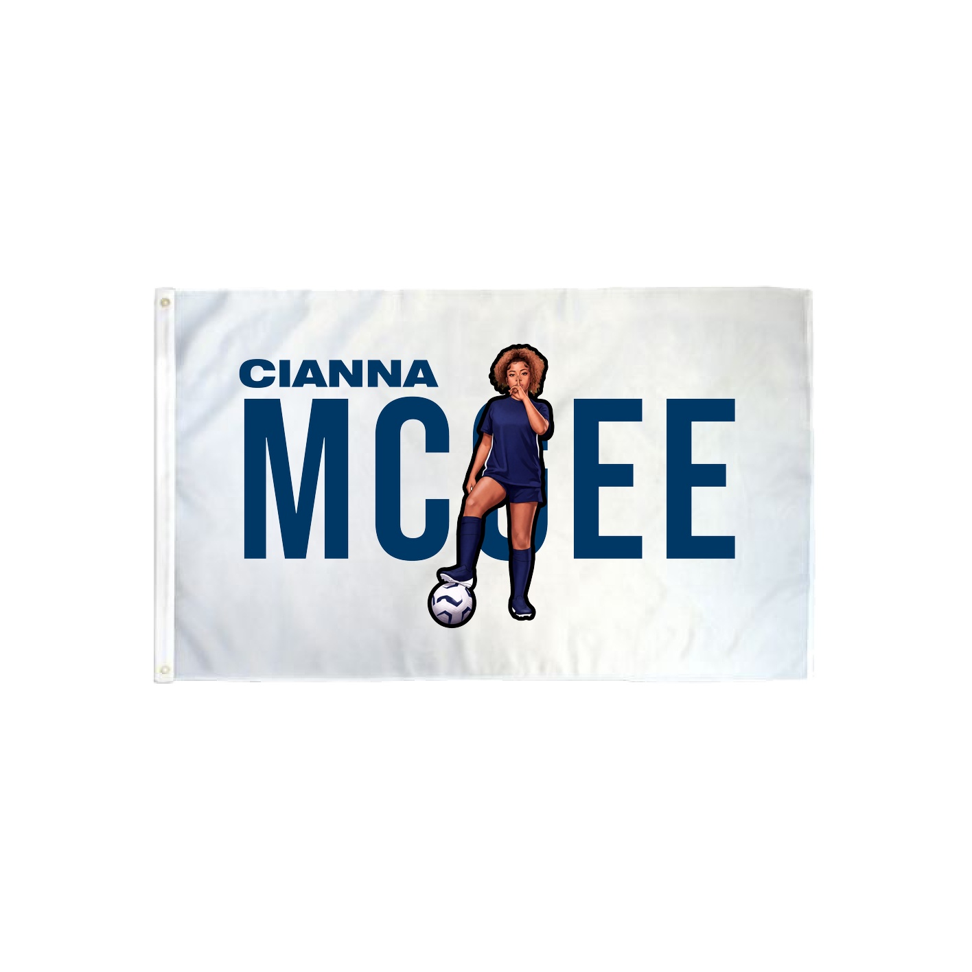 3x5 Flag — Player Name in Classic