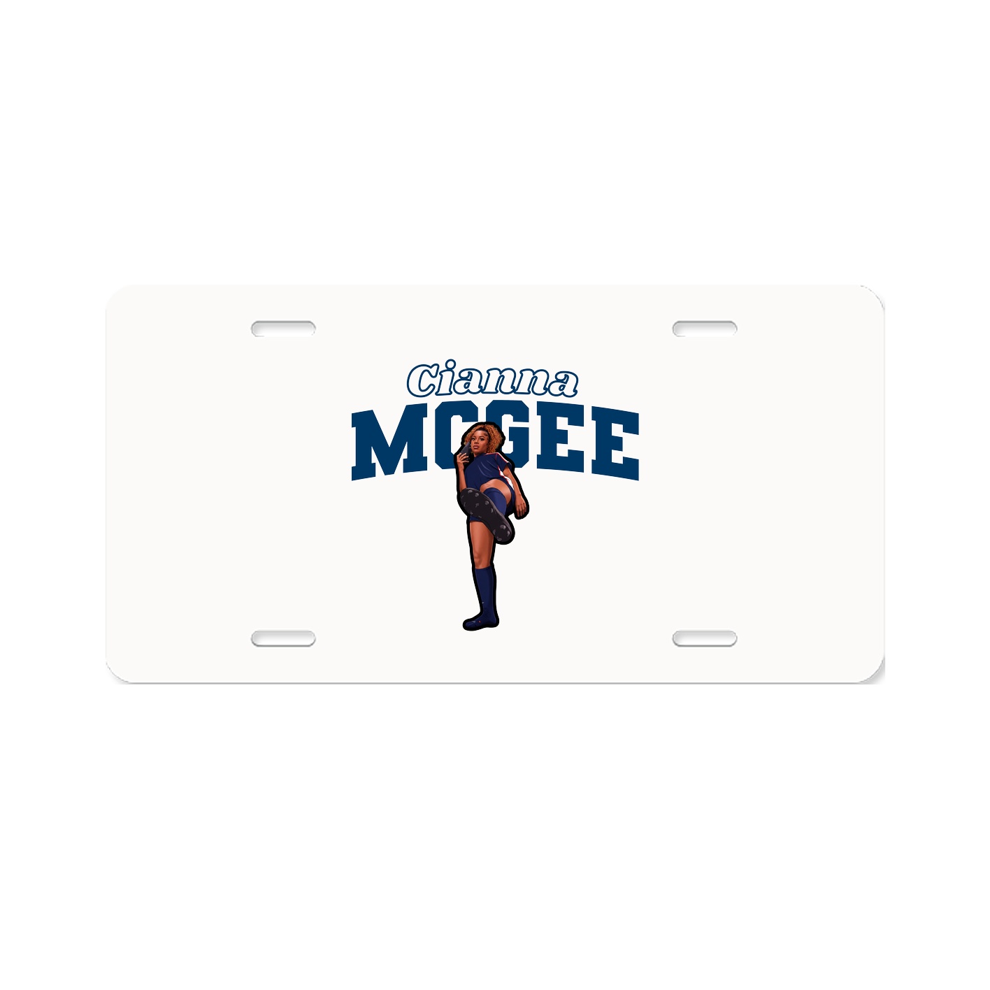 License Plate — Name Arch in Classic