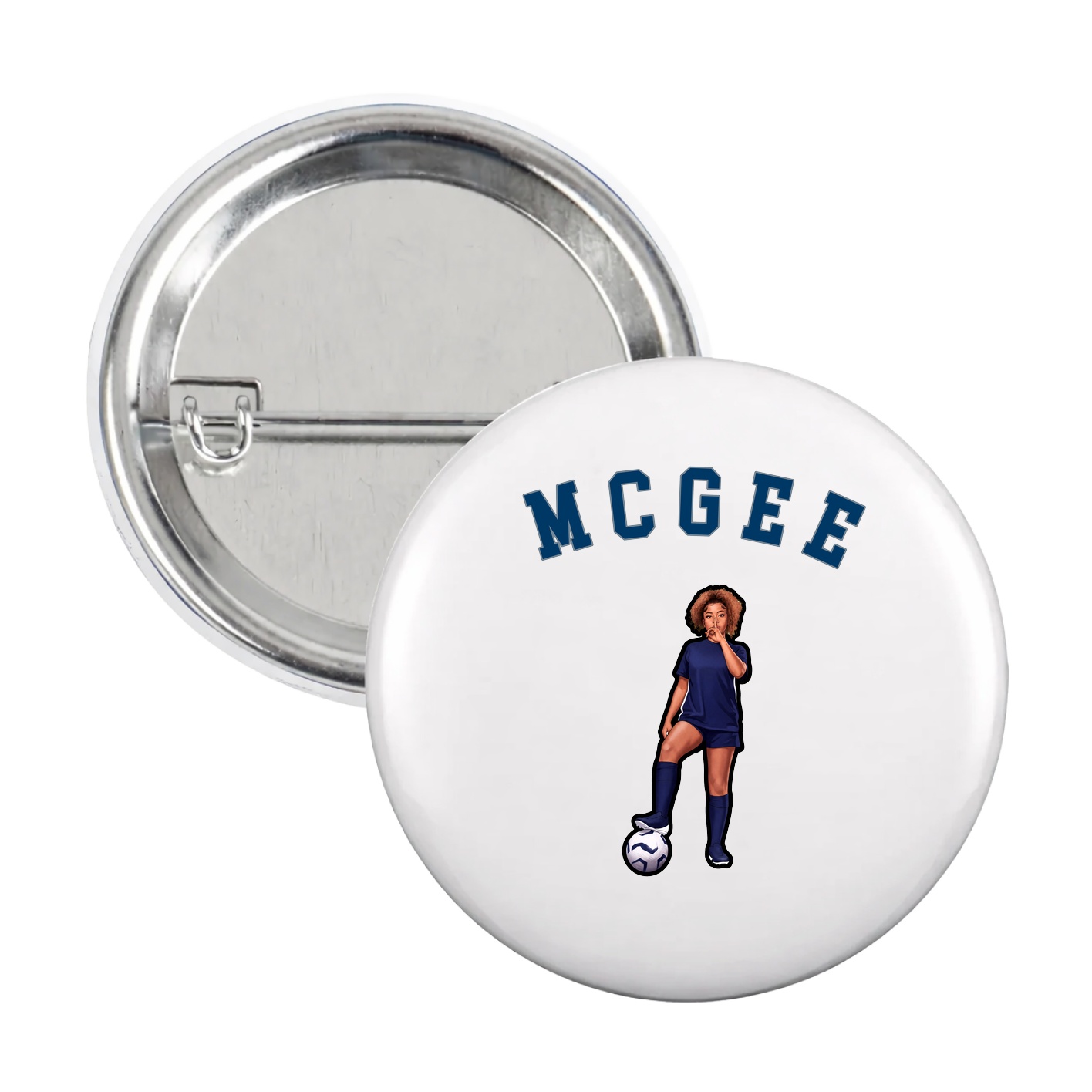 Game Day Button — Shirsey Arch in White