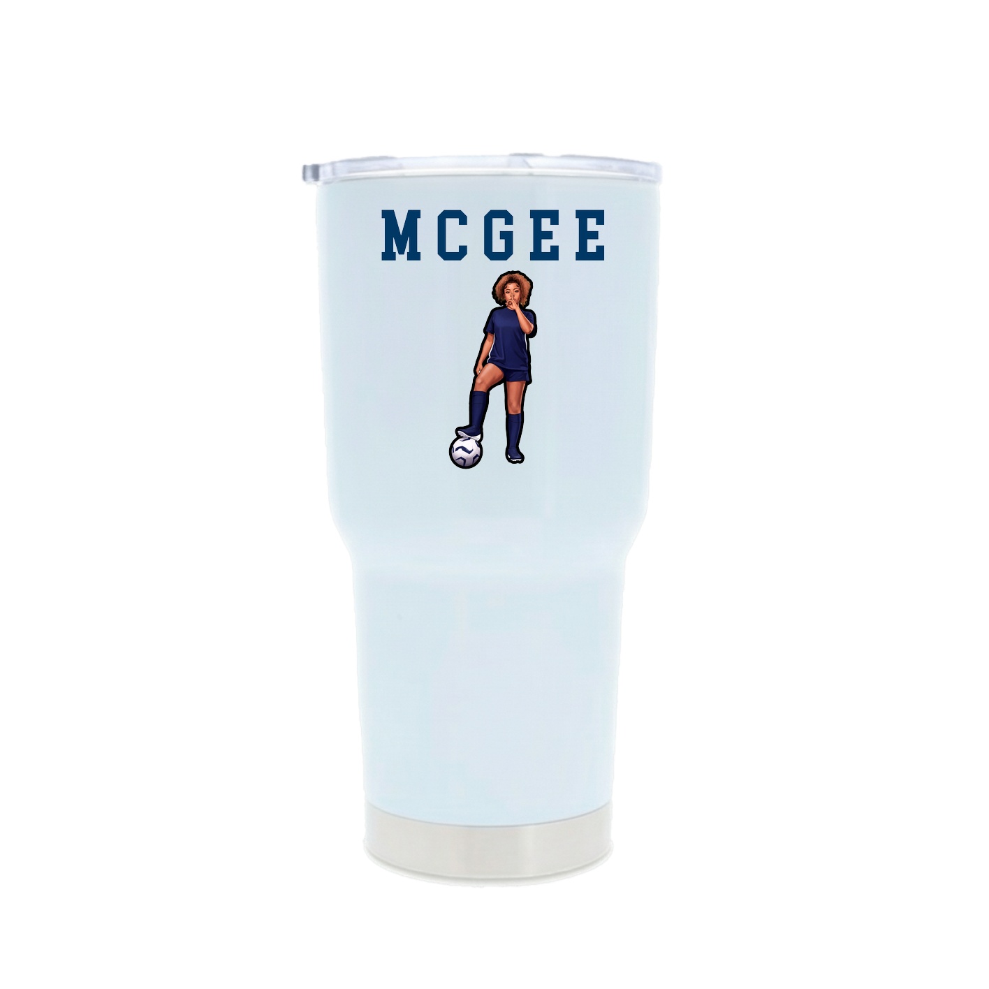 30oz Stainless Steel Tumbler — Shirsey in White