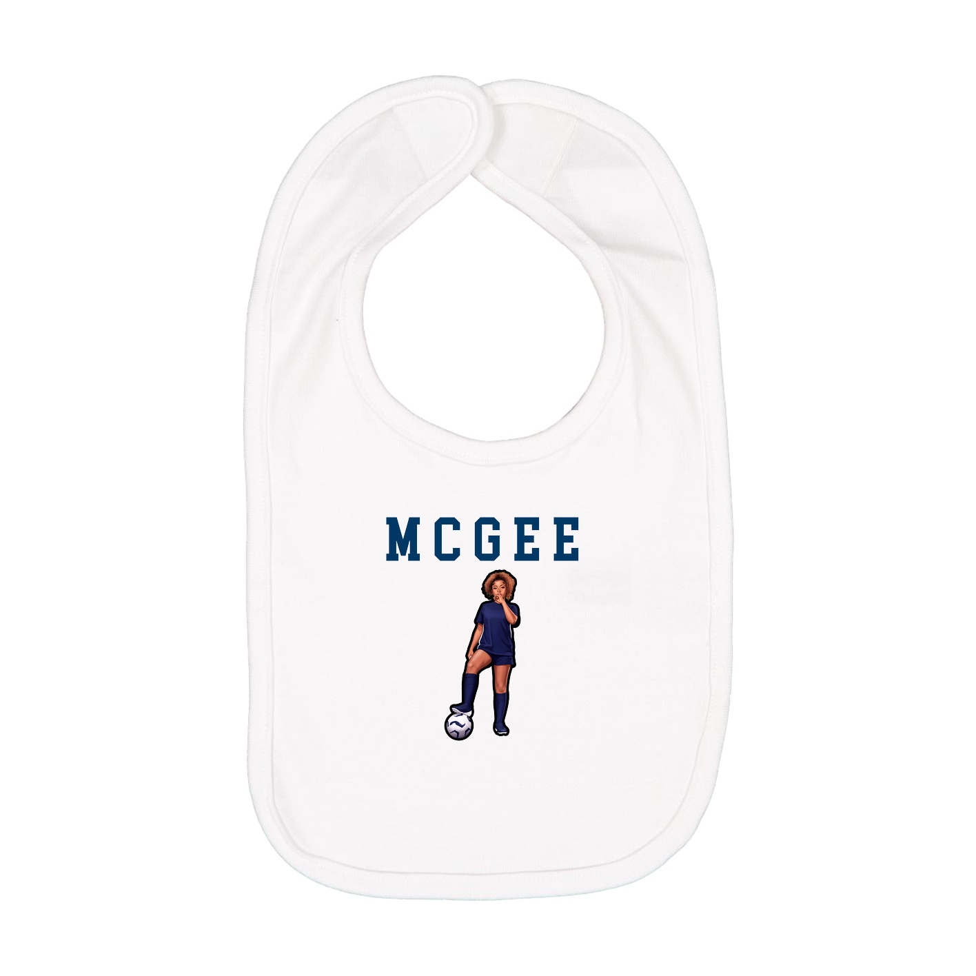 Infant Bib — Shirsey in White