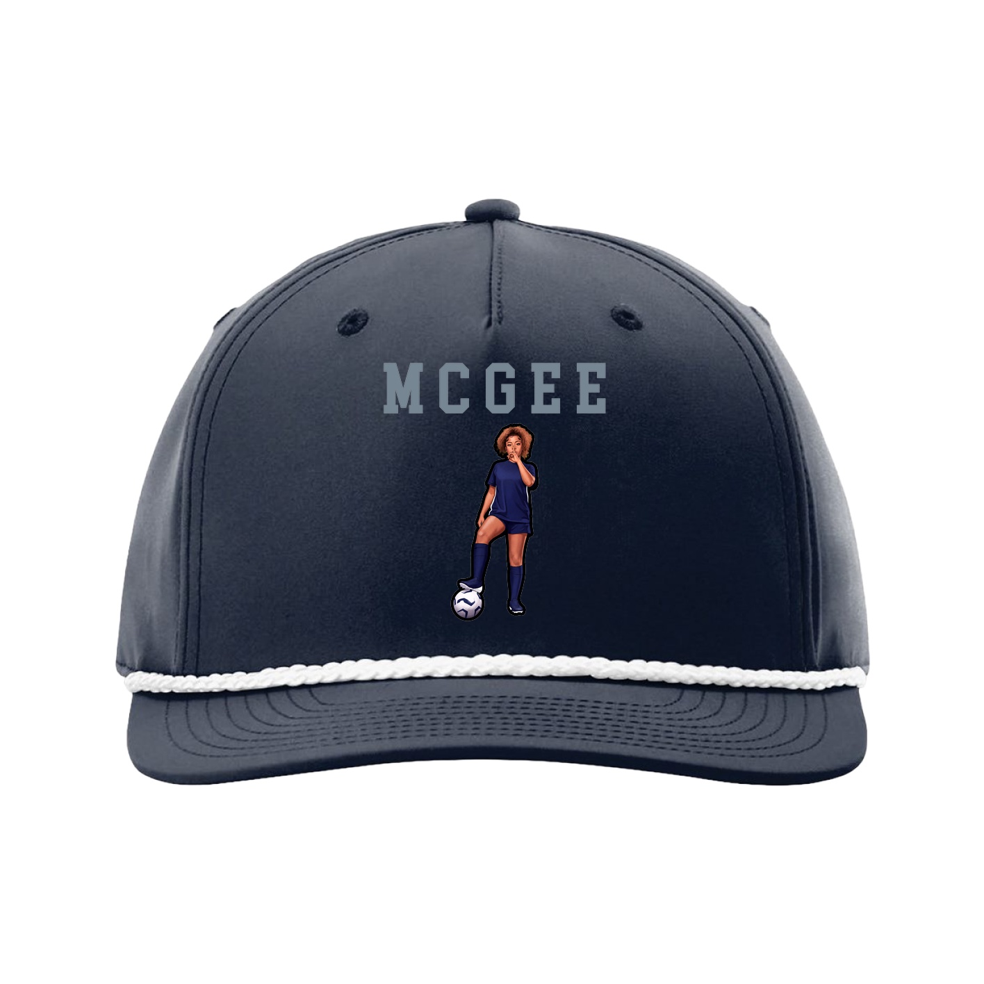 Five-Panel Classic Rope Cap — Shirsey in Navy