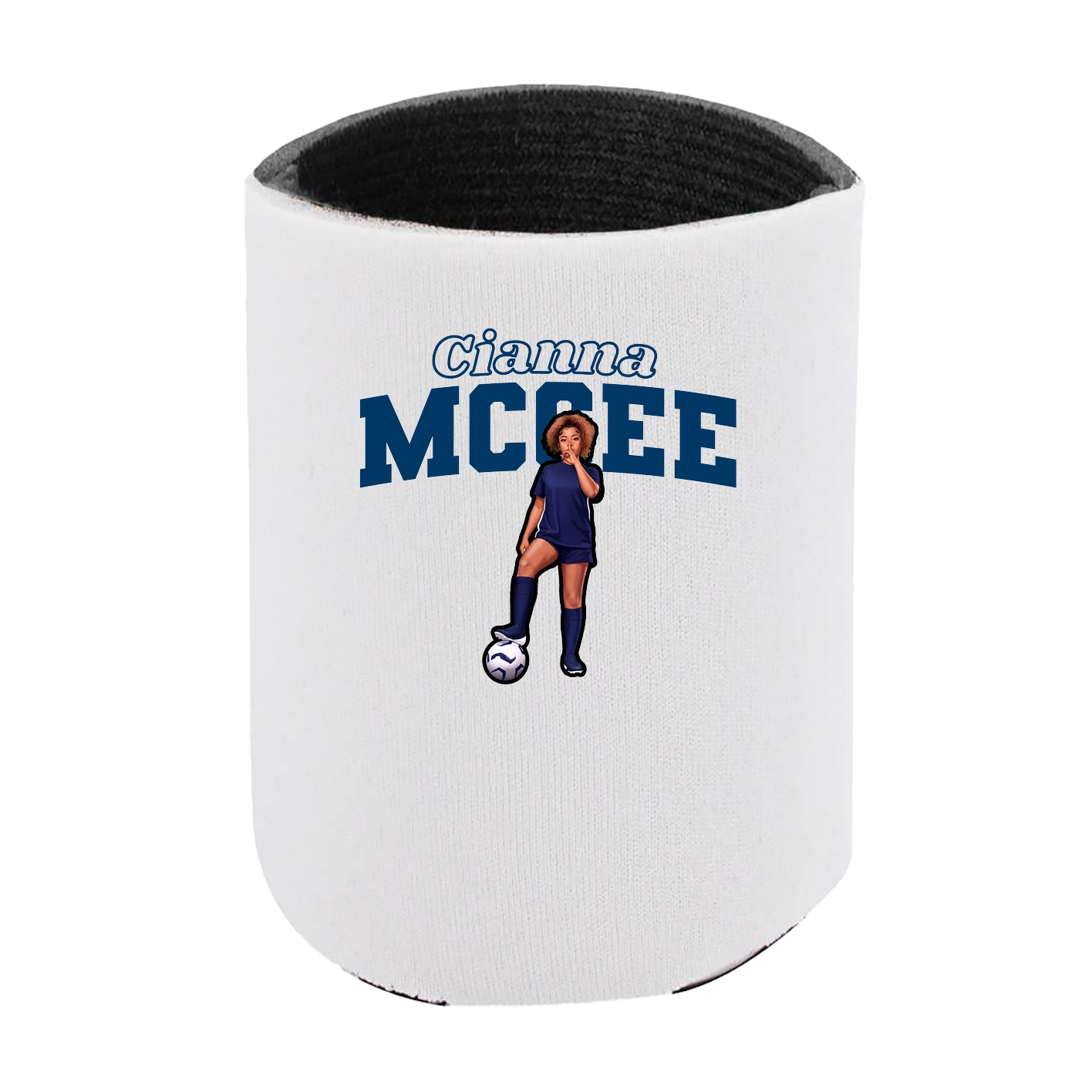 Can Holder — Name Arch in White
