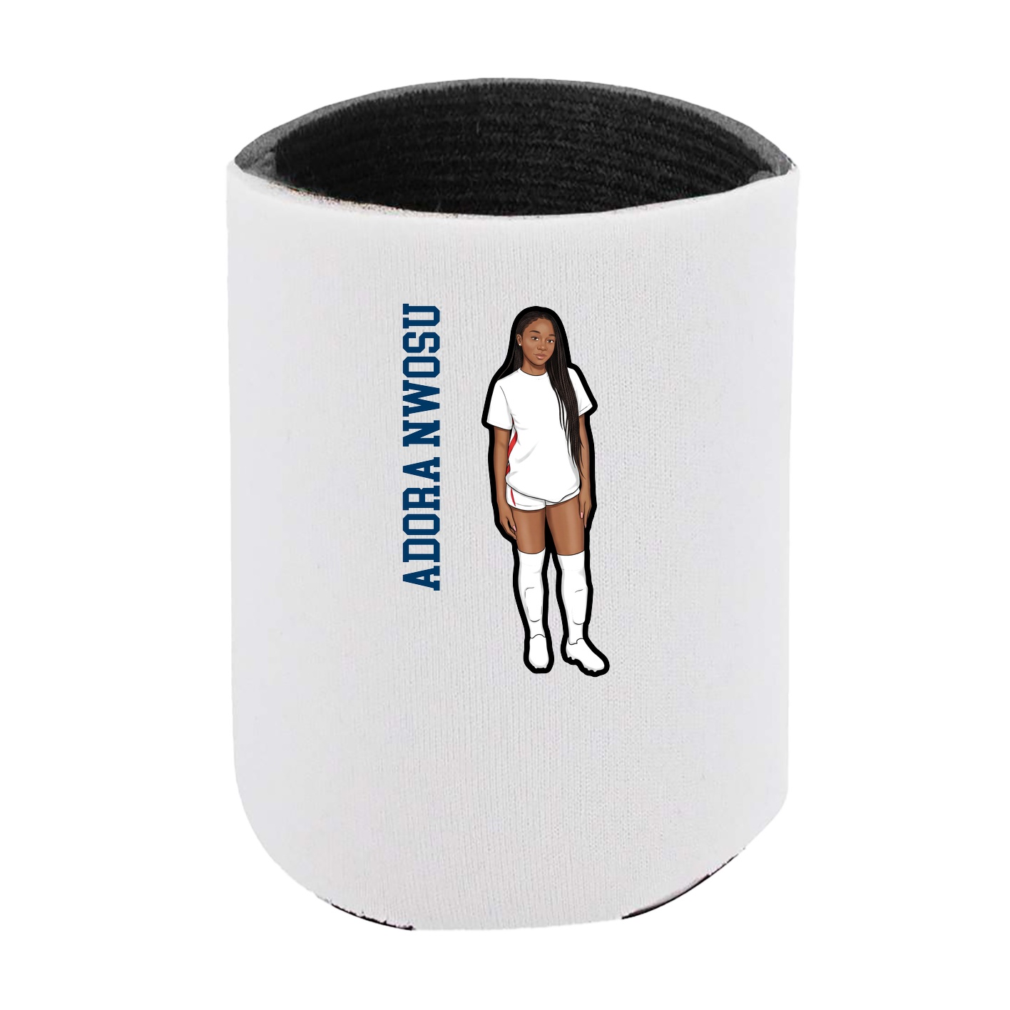 Can Holder — Name Vertical in White