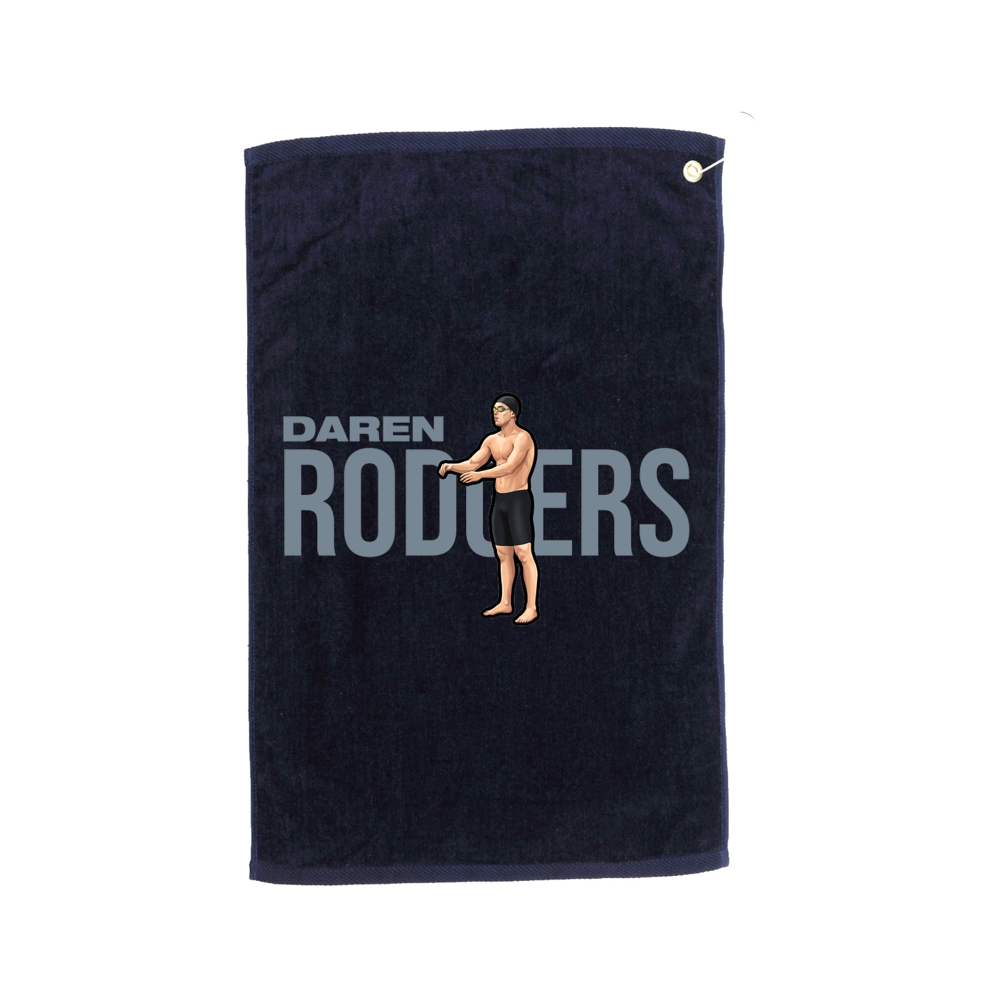 Golf Towel — Player Name in Navy