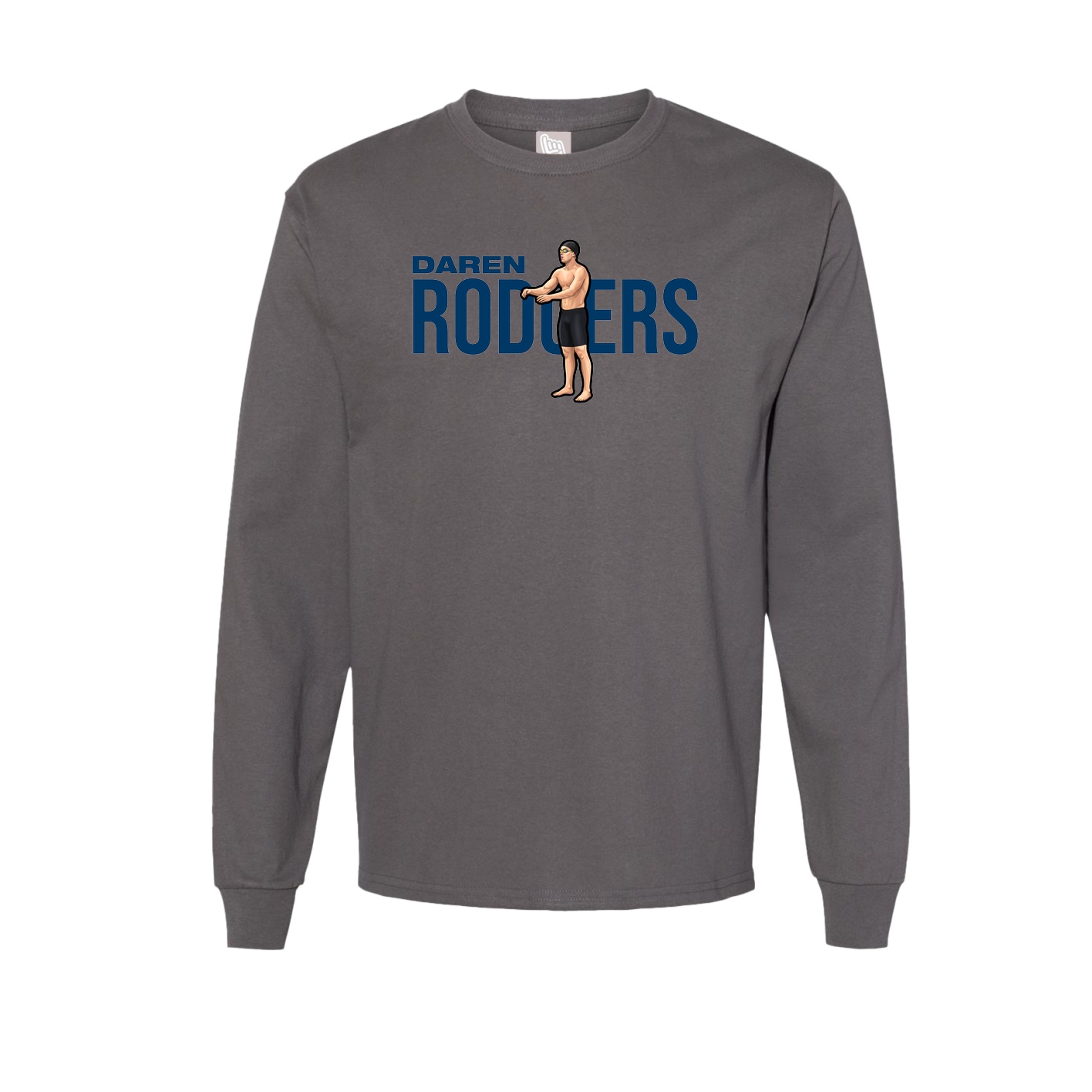 Long Sleeve Tee — Player Name in Grey