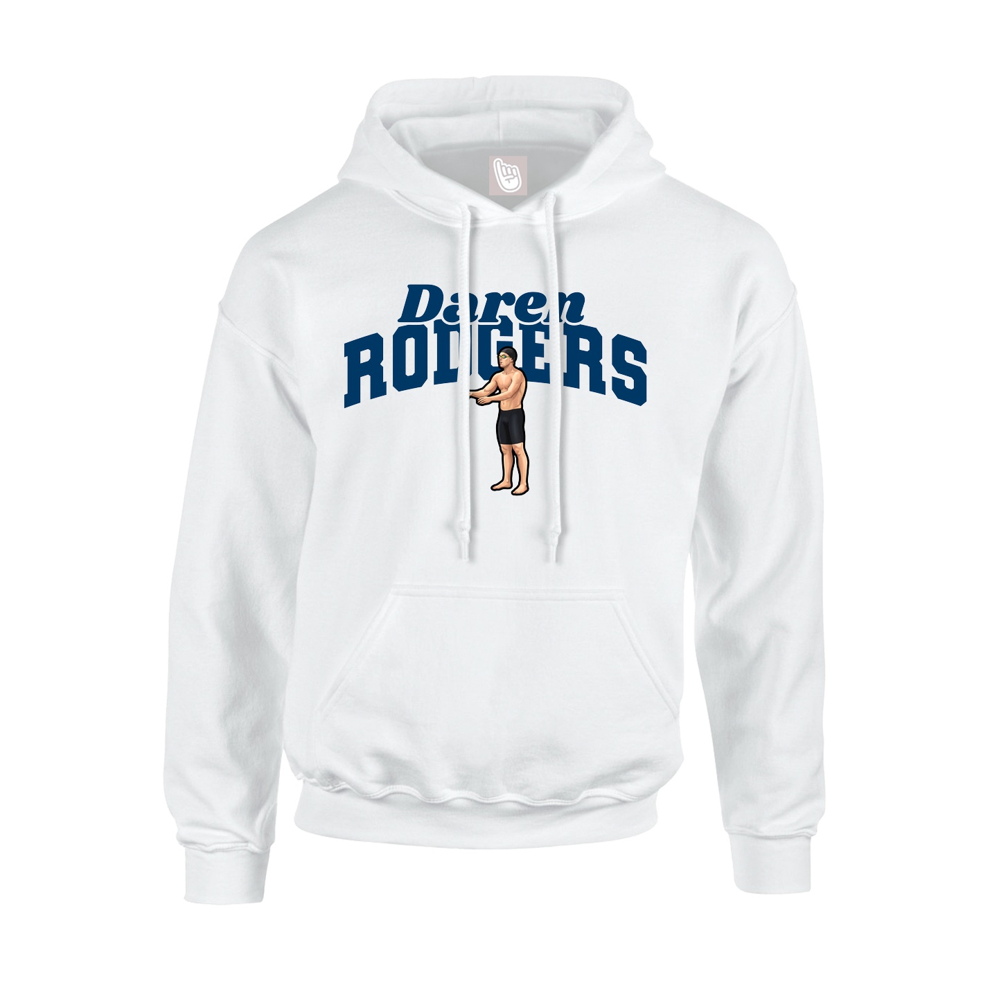 Hoodie — Signature Arch in White