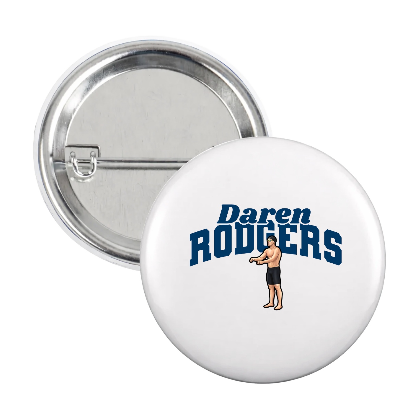 Game Day Button — Signature Arch in White