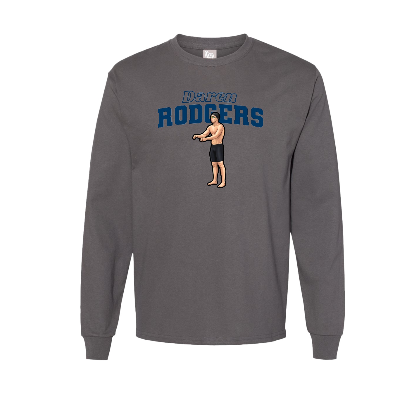 Long Sleeve Tee — Name Arch in Grey