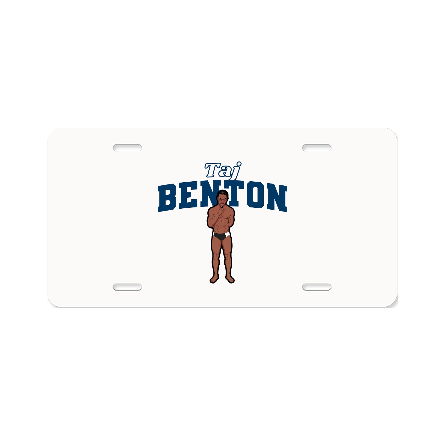 License Plate — Name Arch in Classic