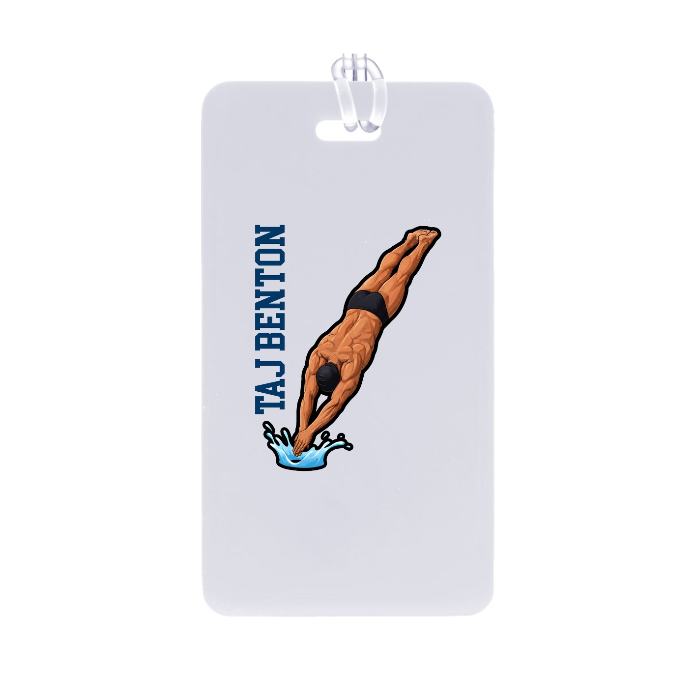 Bag Tag — Name Vertical in Classic
