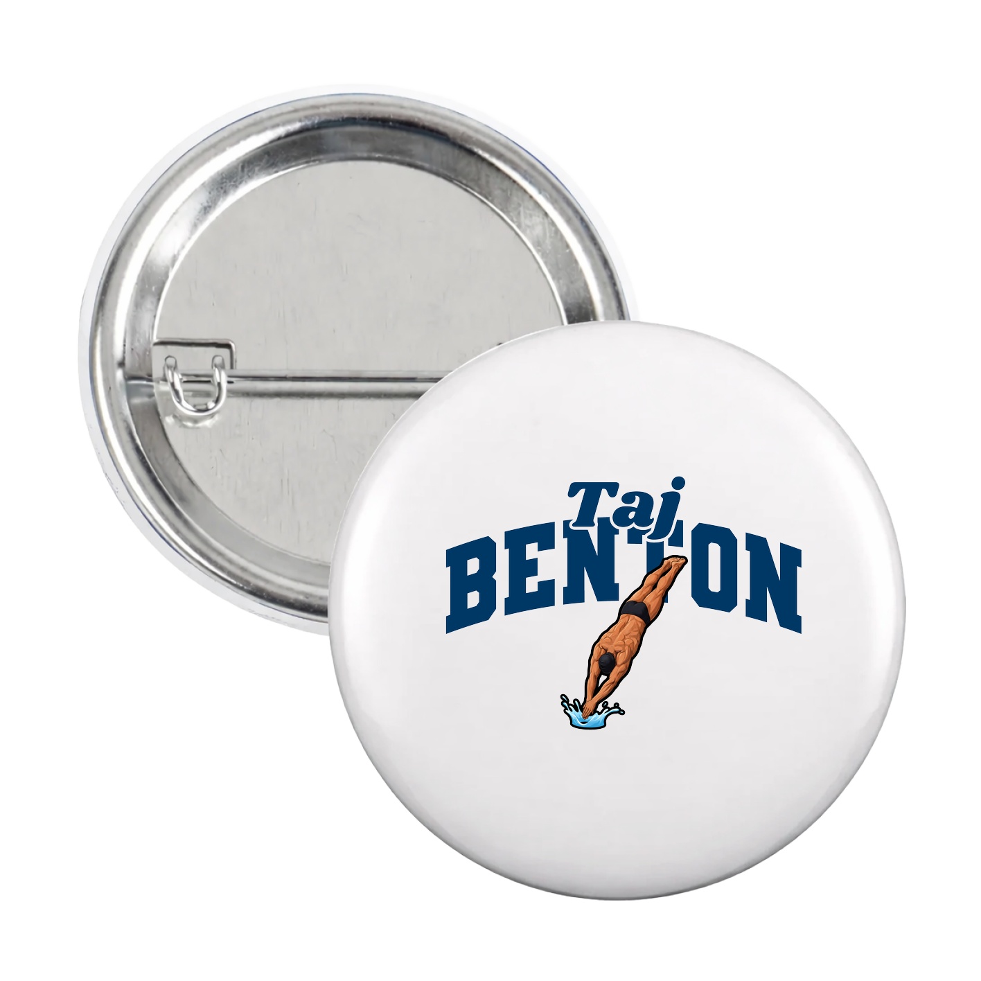 Game Day Button — Signature Arch in White