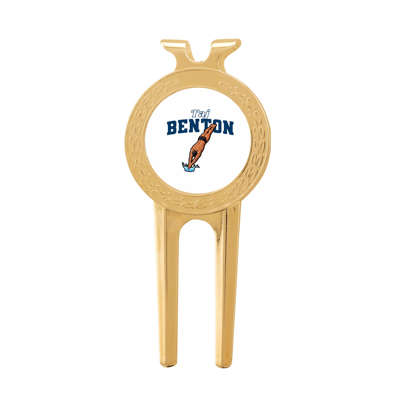 Divot Tool with Ball Marker — Name Arch in Classic