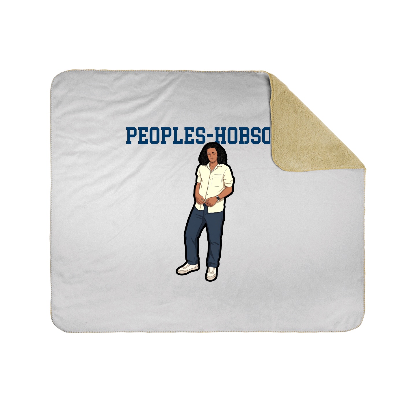 Throw Blanket — Shirsey in White