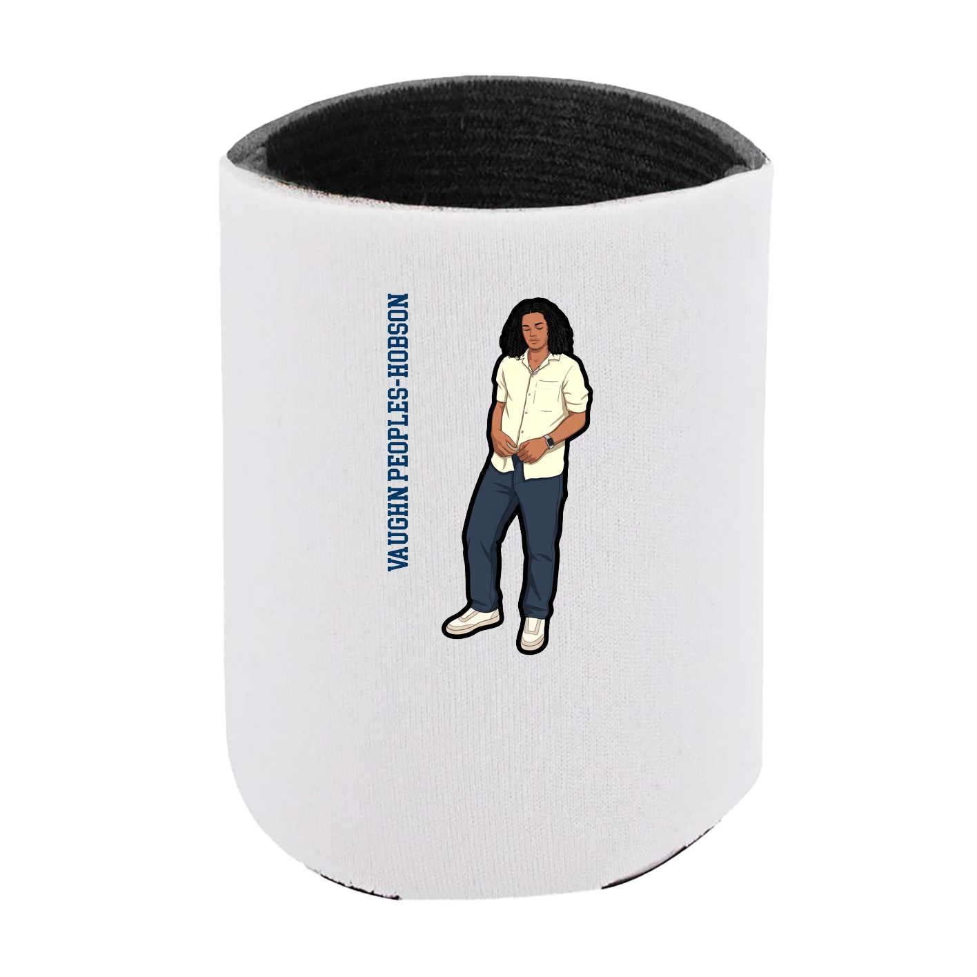 Can Holder — Name Vertical in White