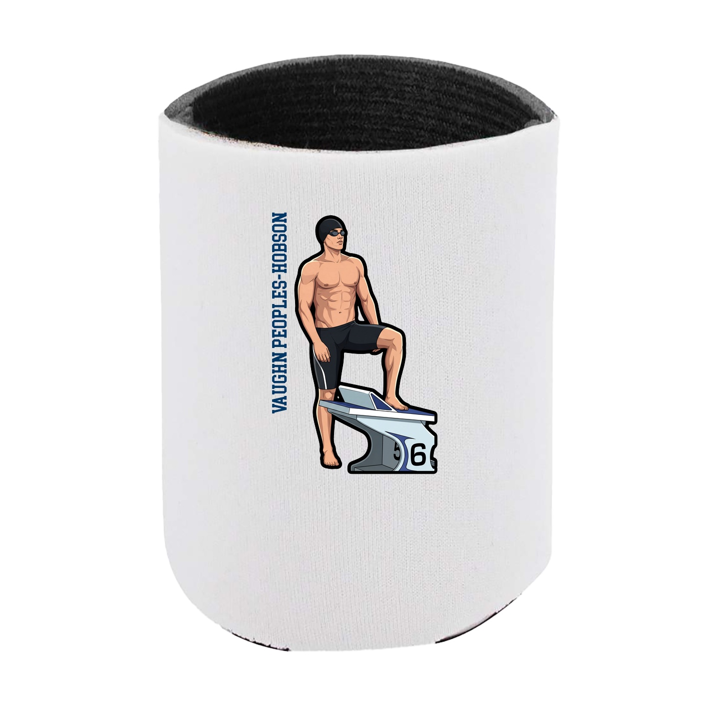 Can Holder — Name Vertical in White