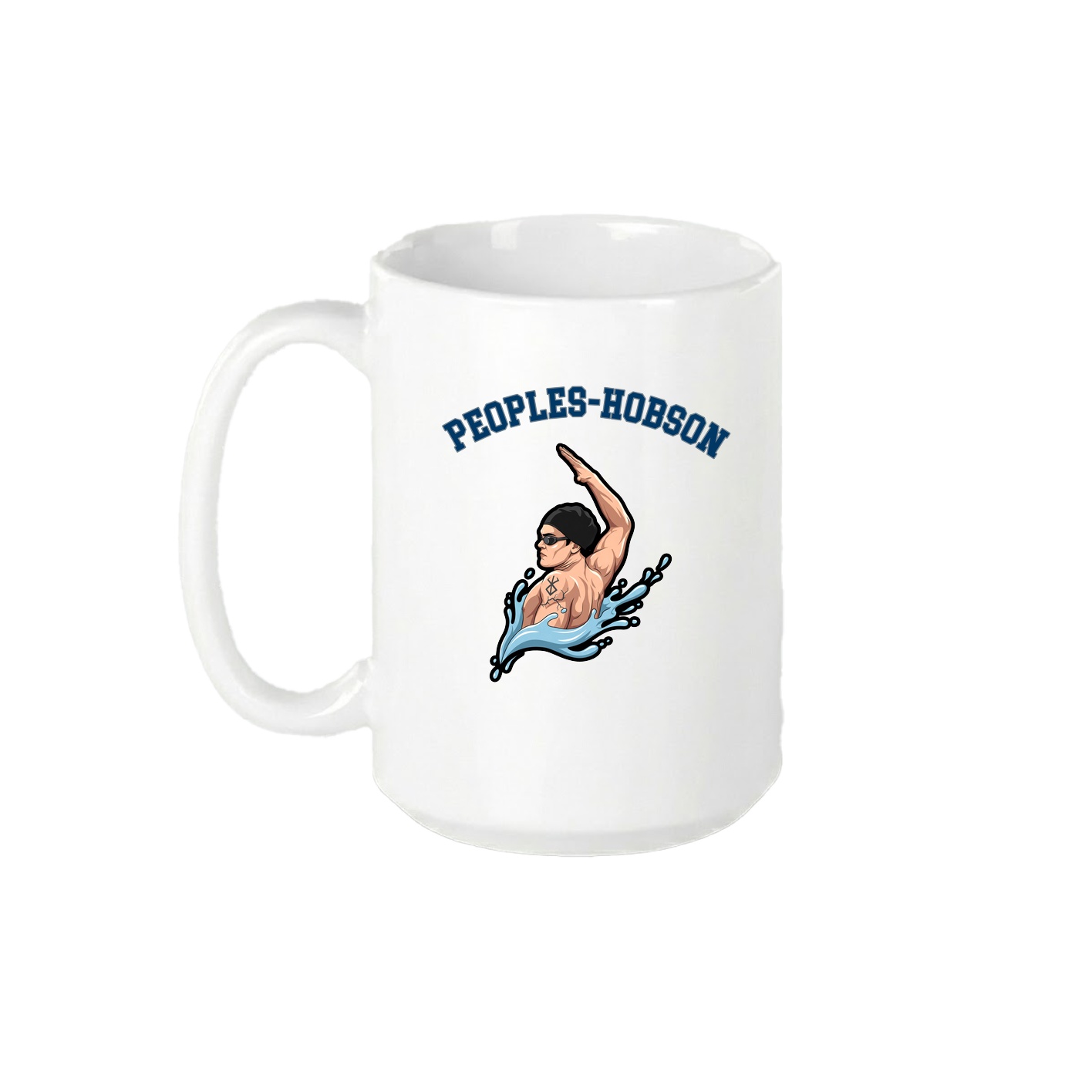 15oz Coffee Mug — Shirsey Arch in White