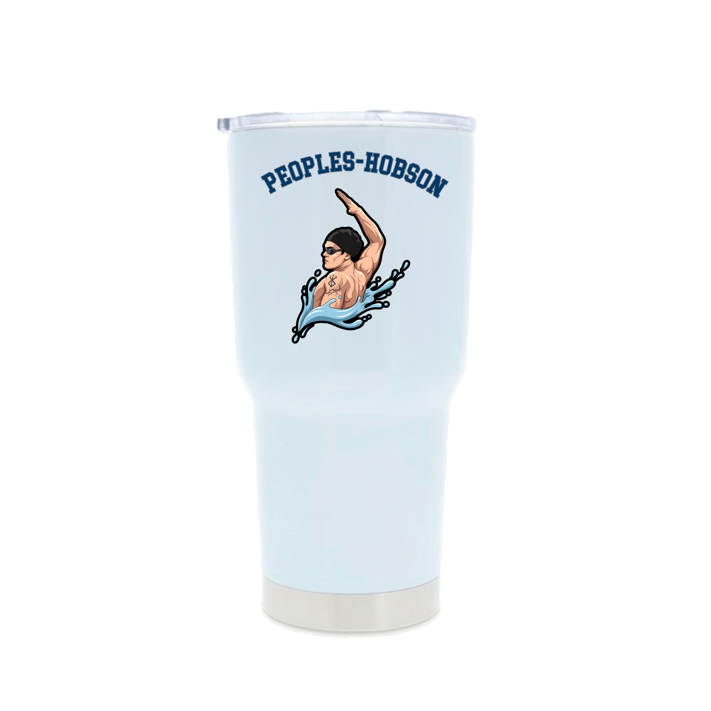 30oz Stainless Steel Tumbler — Shirsey Arch in White