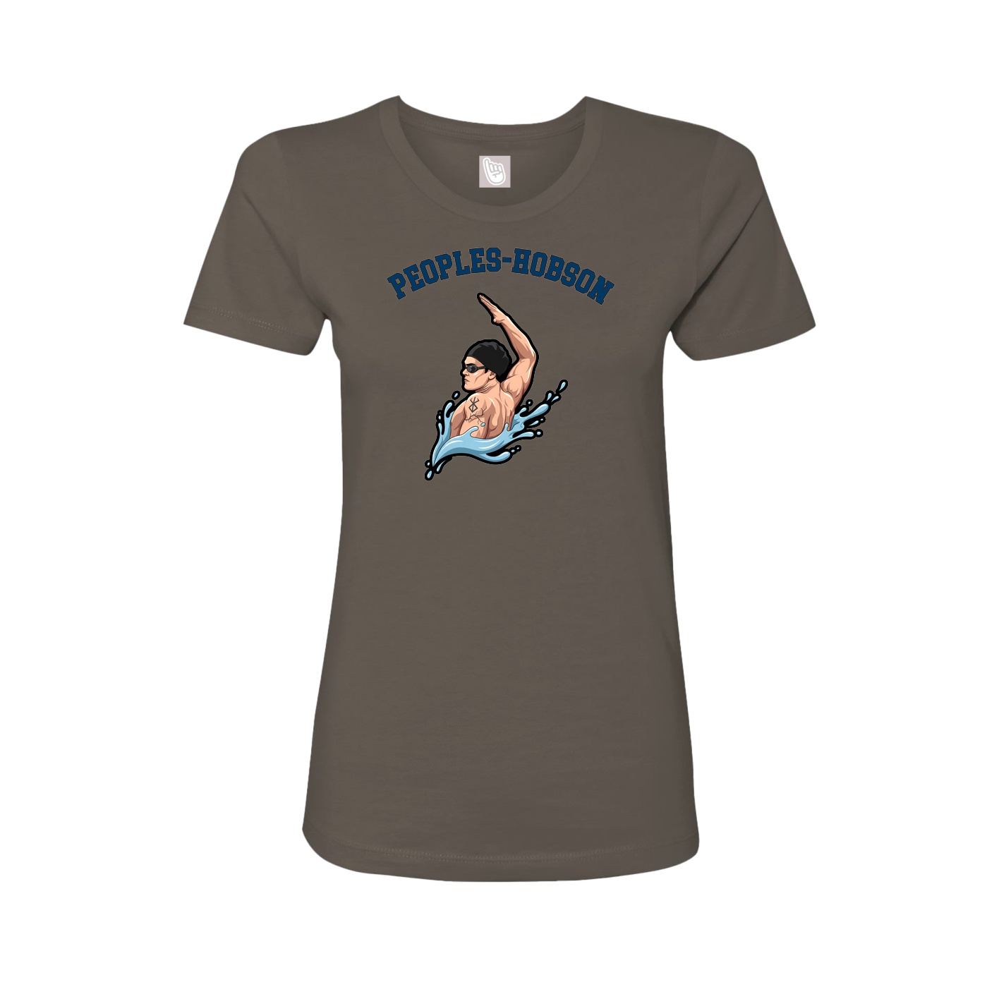 Fitted Women's Tee — Shirsey Arch in Grey