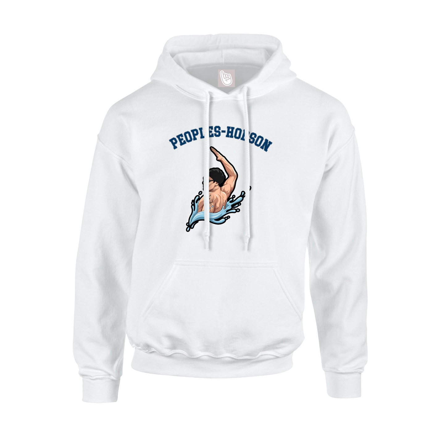 Youth Hoodie — Shirsey Arch in White