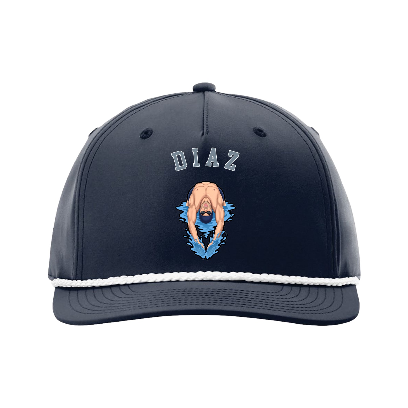 Five-Panel Classic Rope Cap — Shirsey Arch in Navy