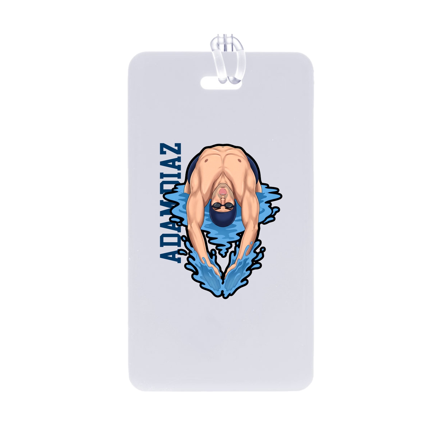 Bag Tag — Name Vertical in Classic
