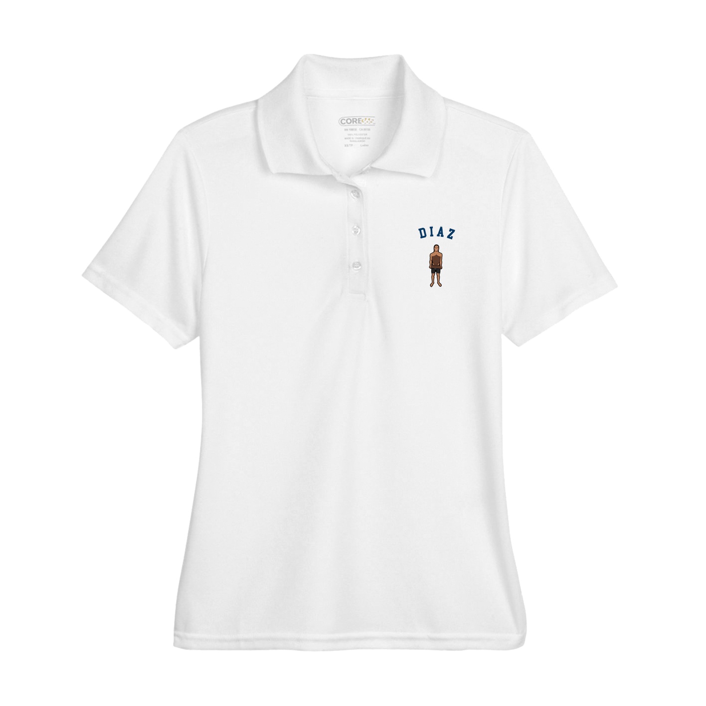 Womens Performance Polo — Shirsey Arch in White