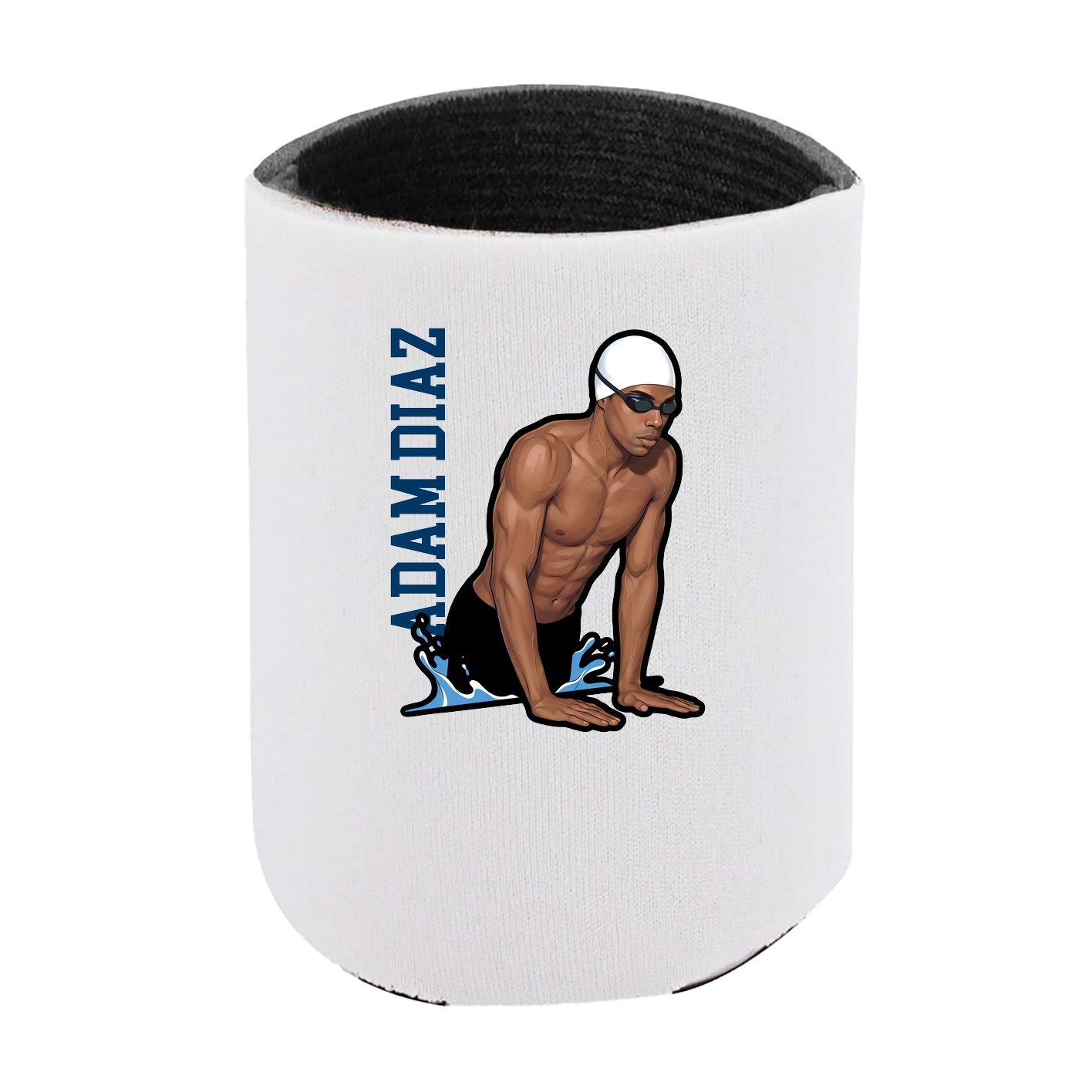 Can Holder — Name Vertical in White