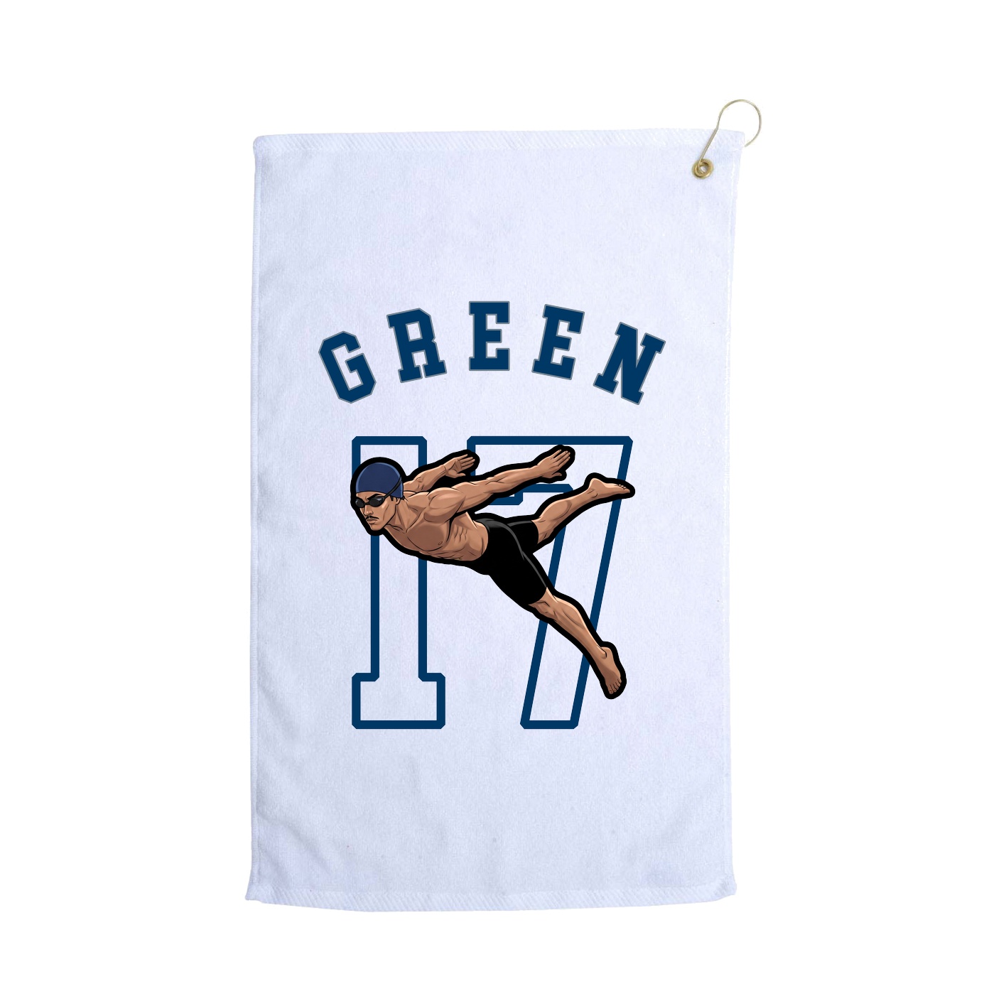 Golf Towel — Shirsey Arch in White