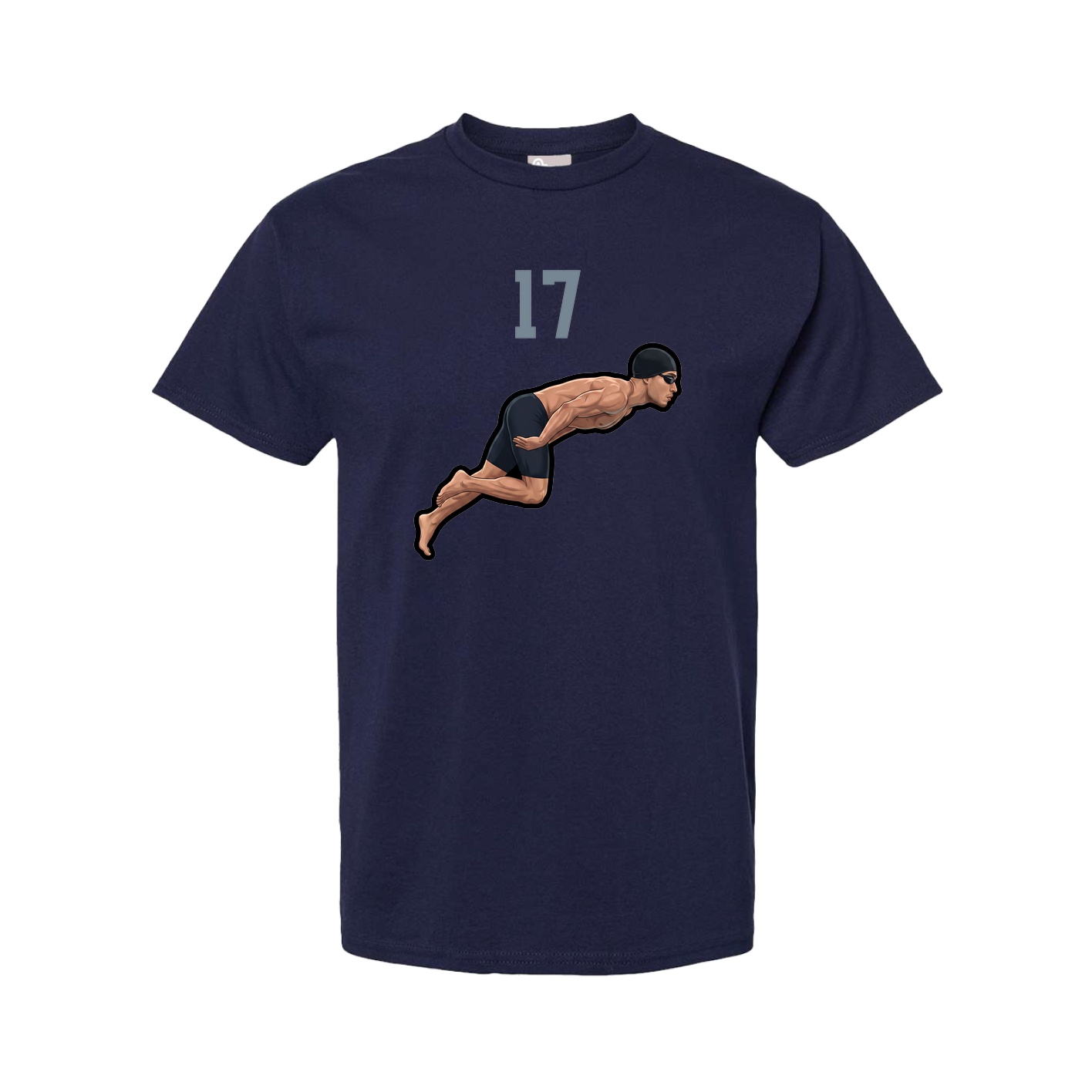 Tee — Number Top in Navy