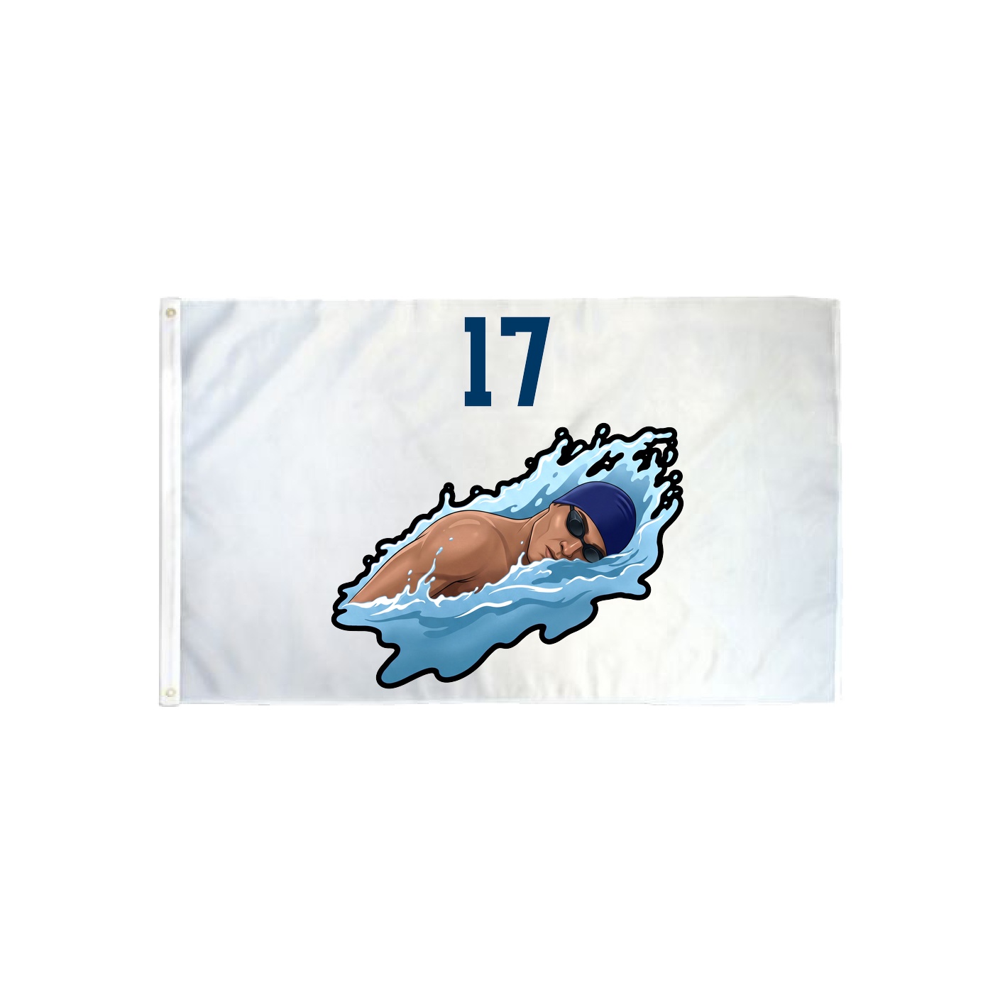 3x5 Flag — Number Top in Classic