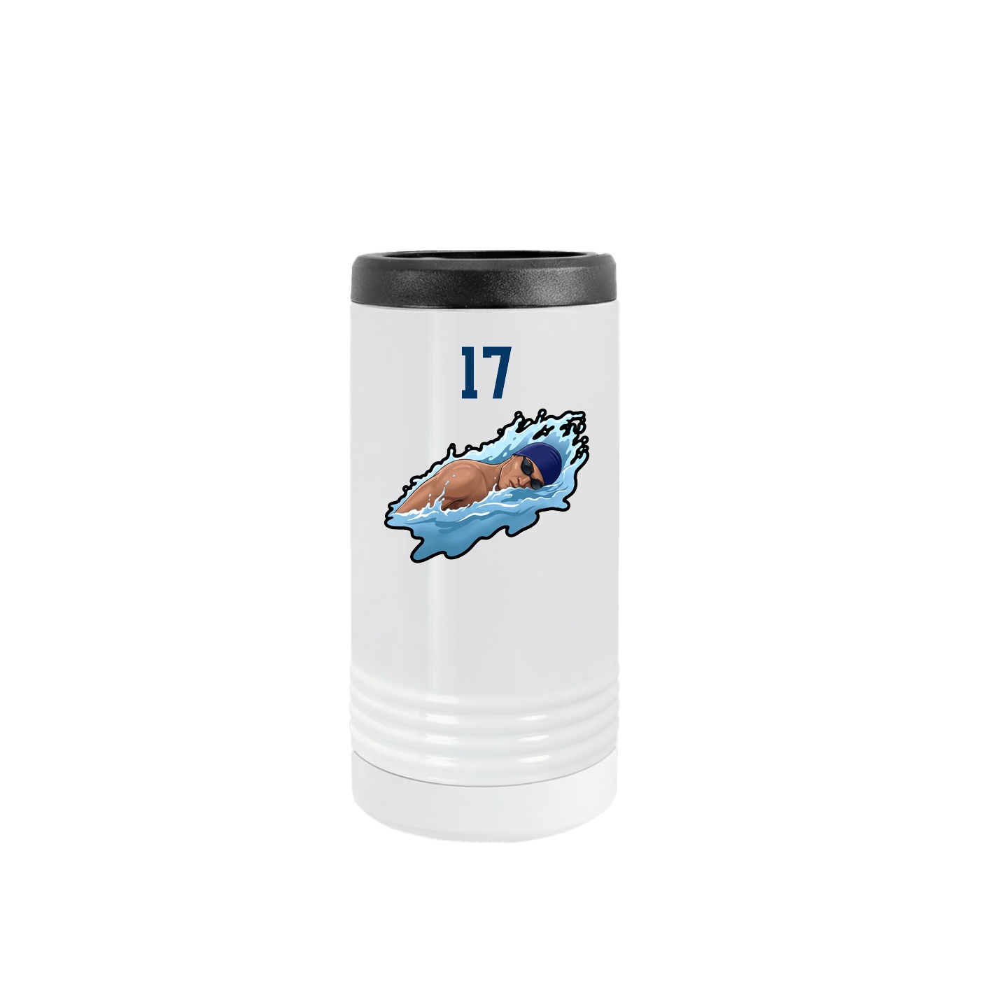 Slim Beverage Holder — Number Top in White
