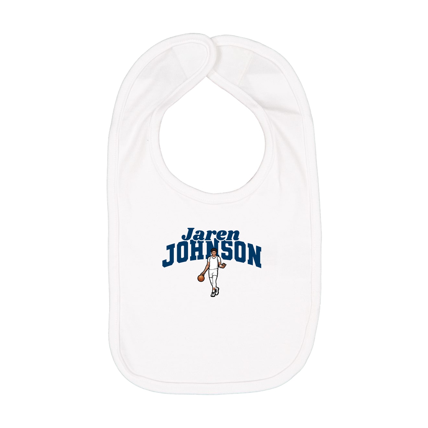 Infant Bib — Signature Arch in White