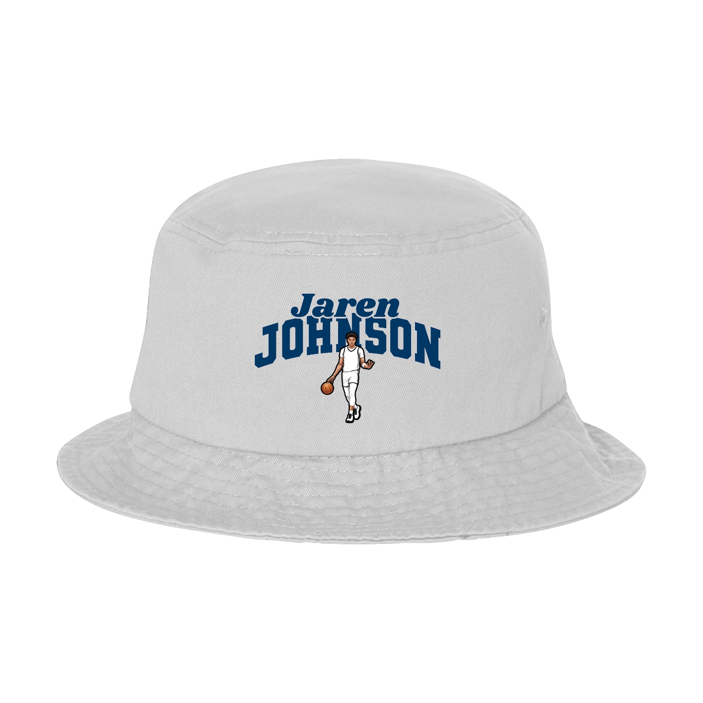Bucket Cap — Signature Arch in White