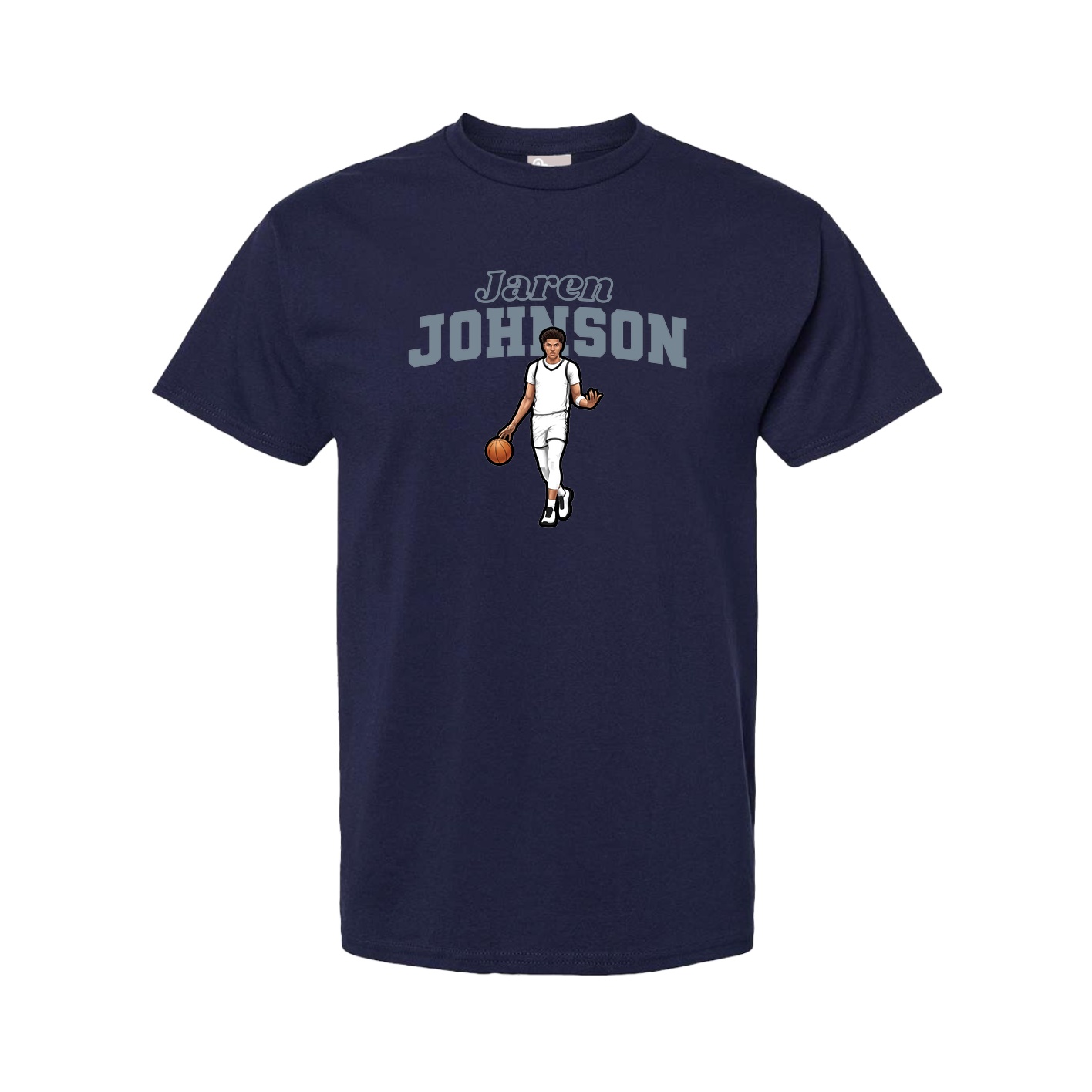 Youth Tee — Name Arch in Navy