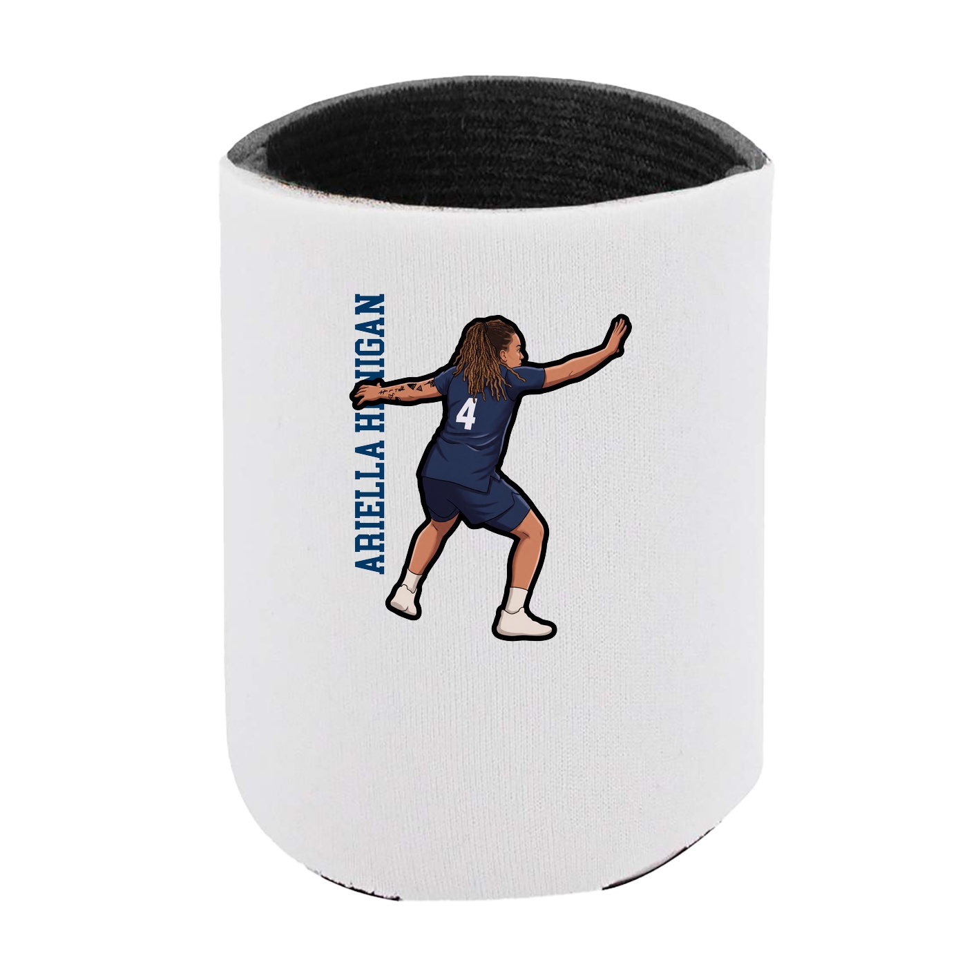 Can Holder — Name Vertical in White