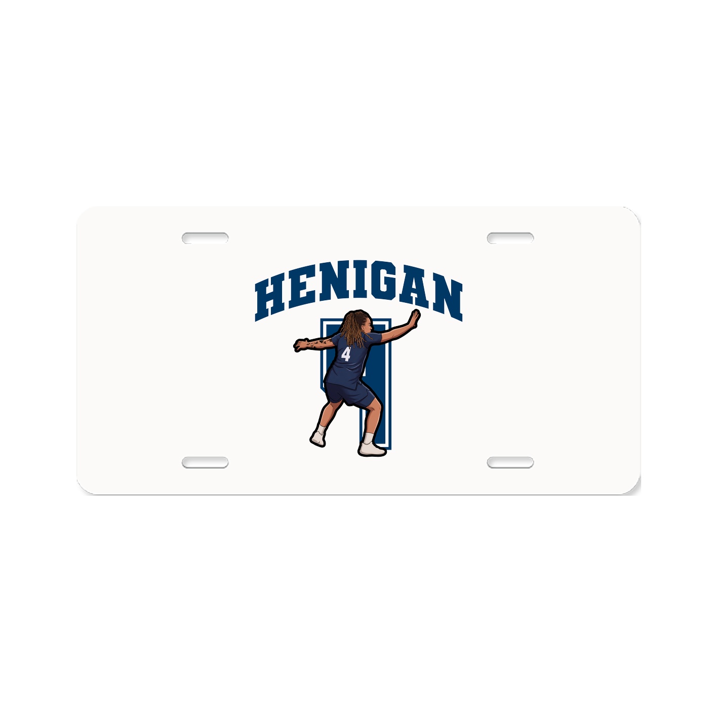License Plate — Number in Classic