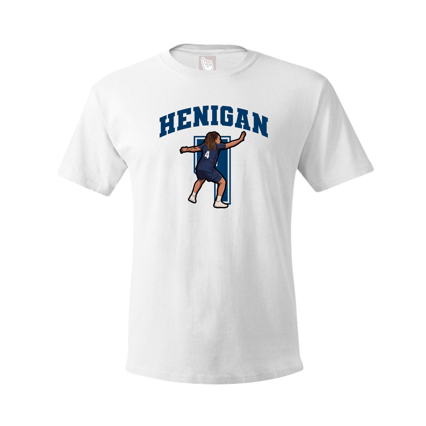 Youth Tee — Number in White