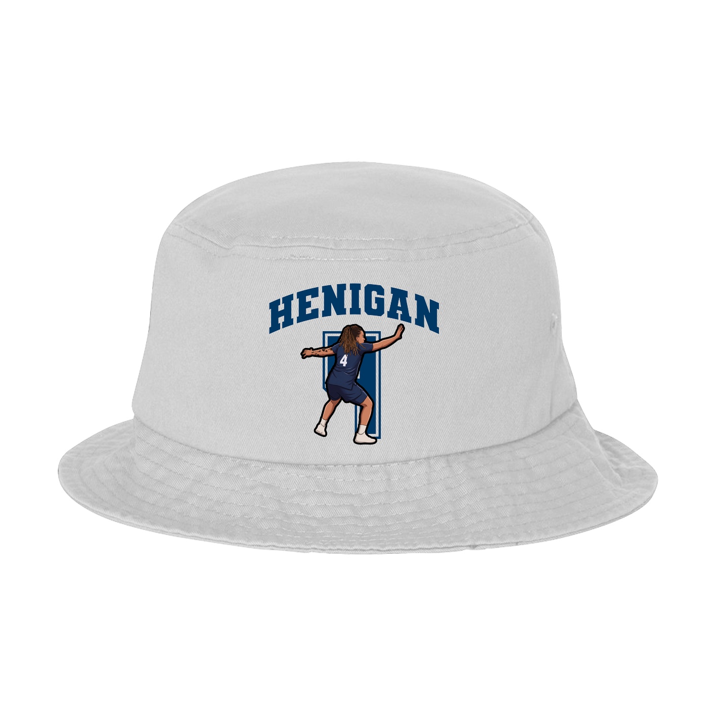 Bucket Cap — Number in White