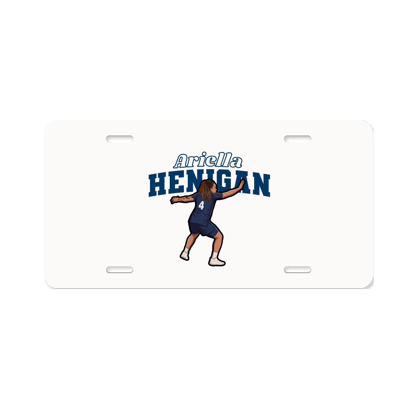 License Plate — Name Arch in Classic