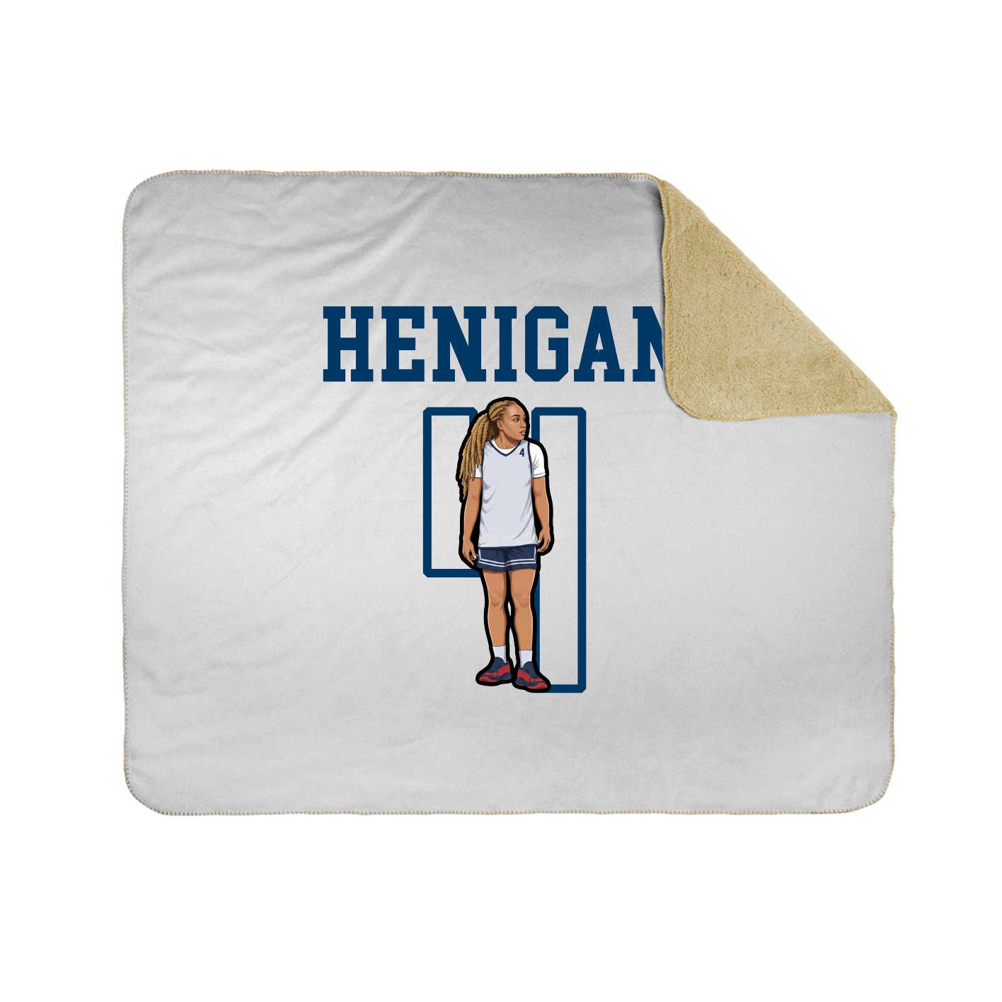 Throw Blanket — Shirsey in White