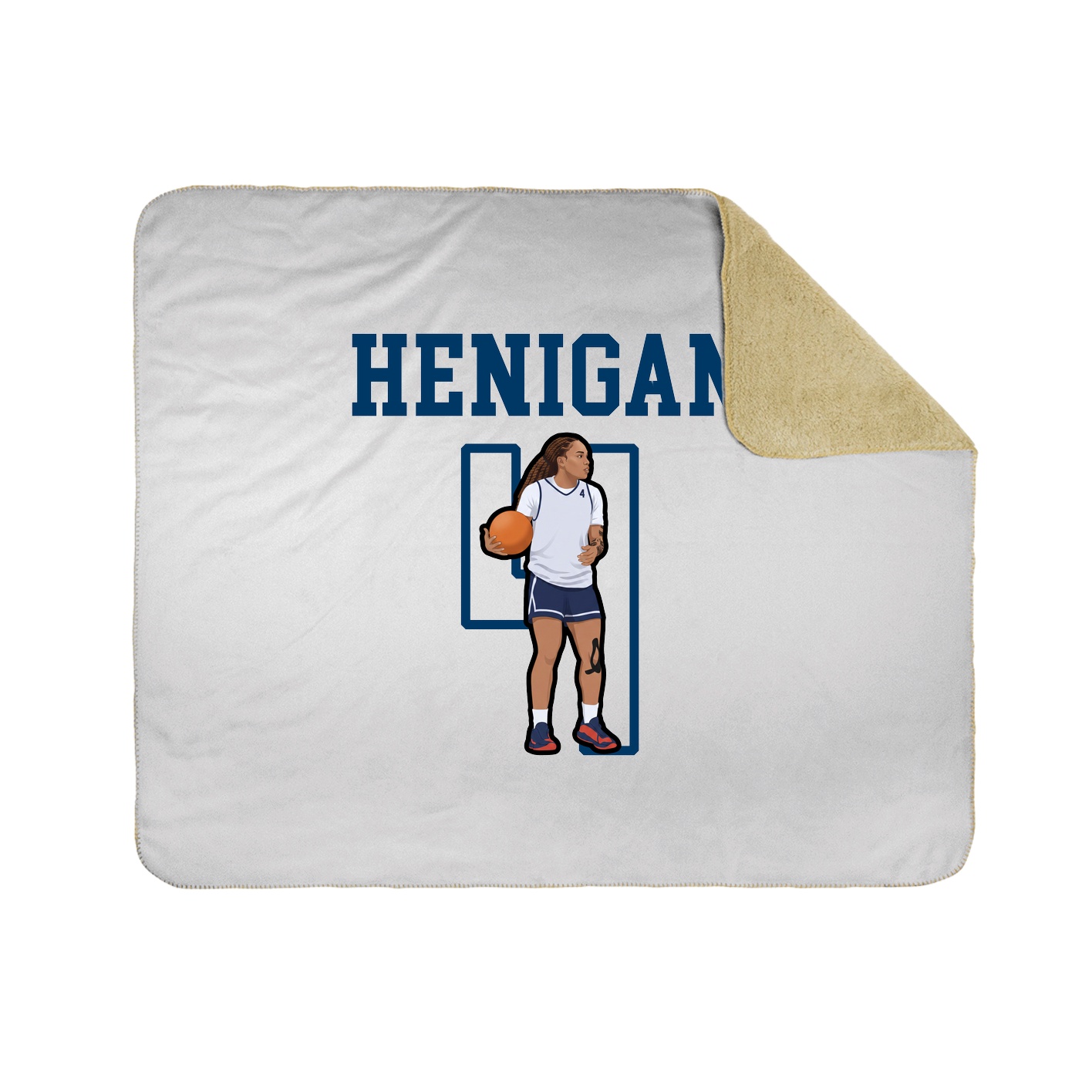 Throw Blanket — Shirsey in White