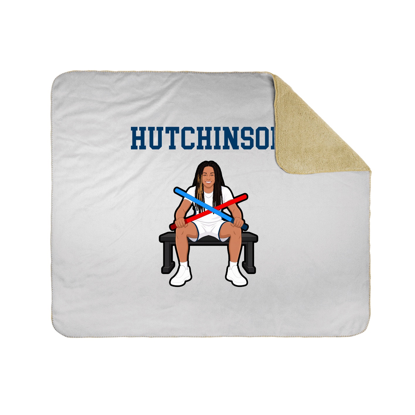 Throw Blanket — Shirsey in White