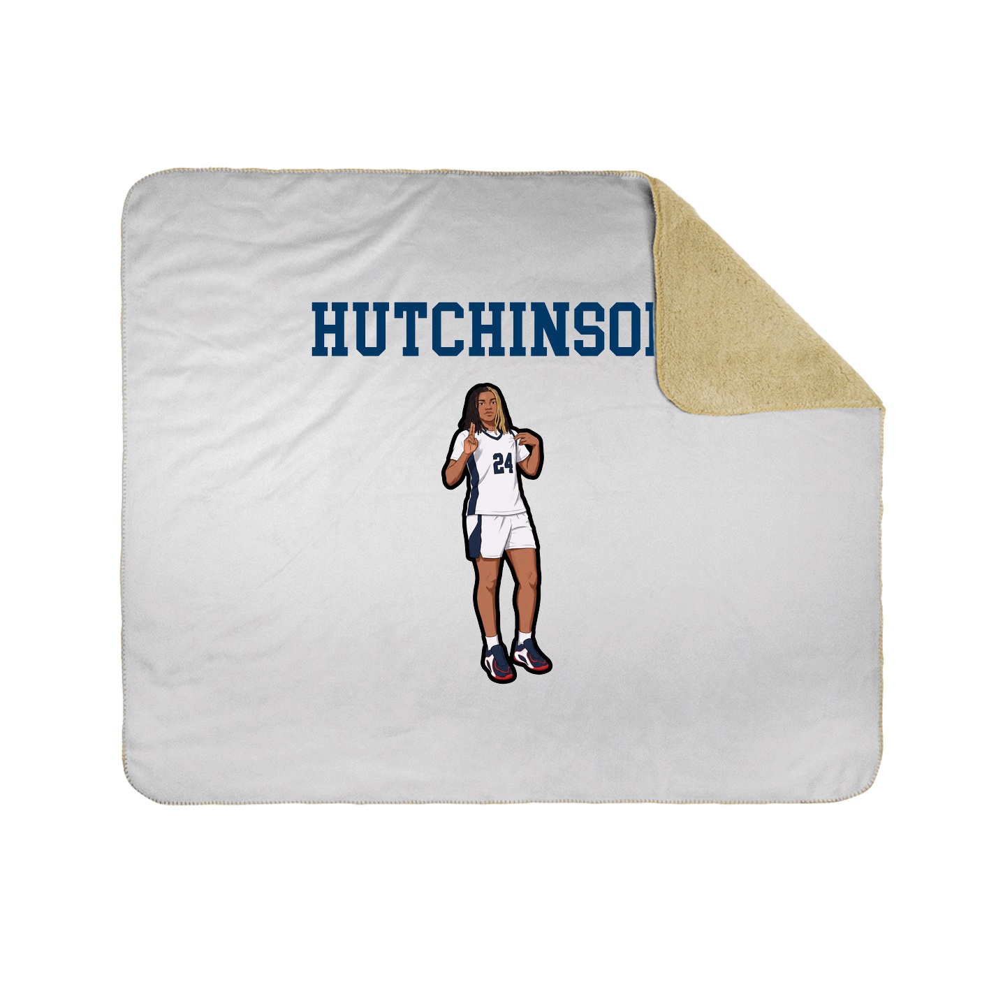 Throw Blanket — Shirsey in White