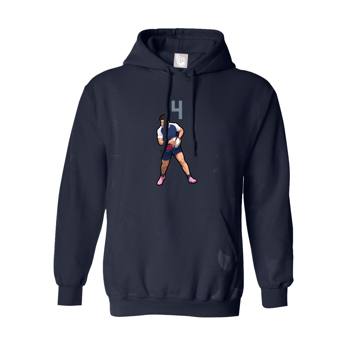 Youth Hoodie — Number Top in Navy