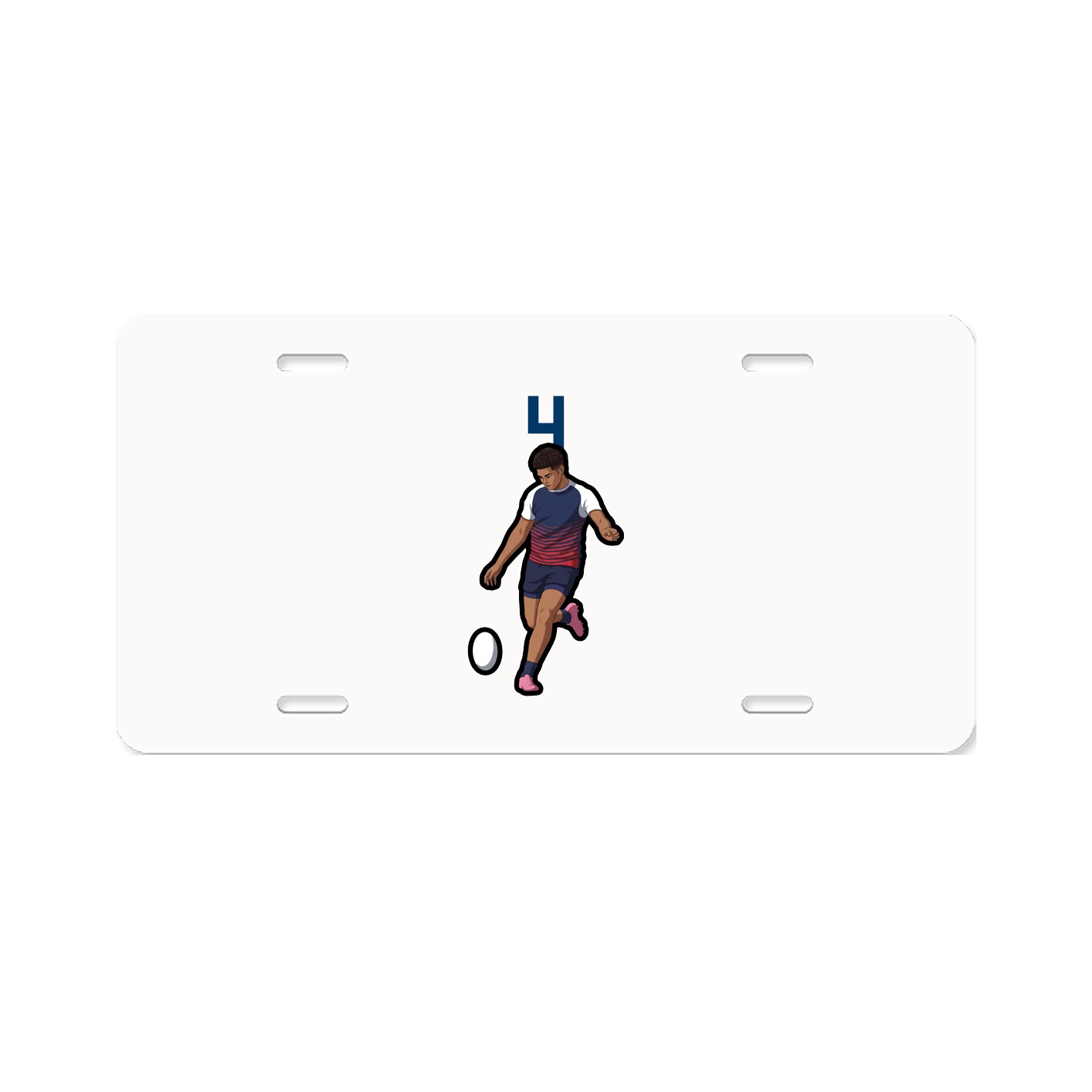 License Plate — Number Top in Classic